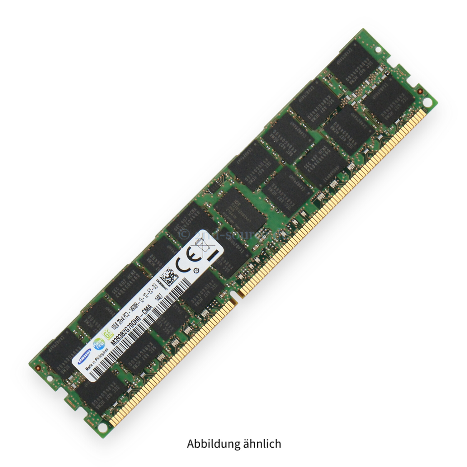 Samsung 16GB PC3-14900R DIMM Dual Rank x4 (DDR3-1866) Registered ECC M393B2G70QH0-CMA