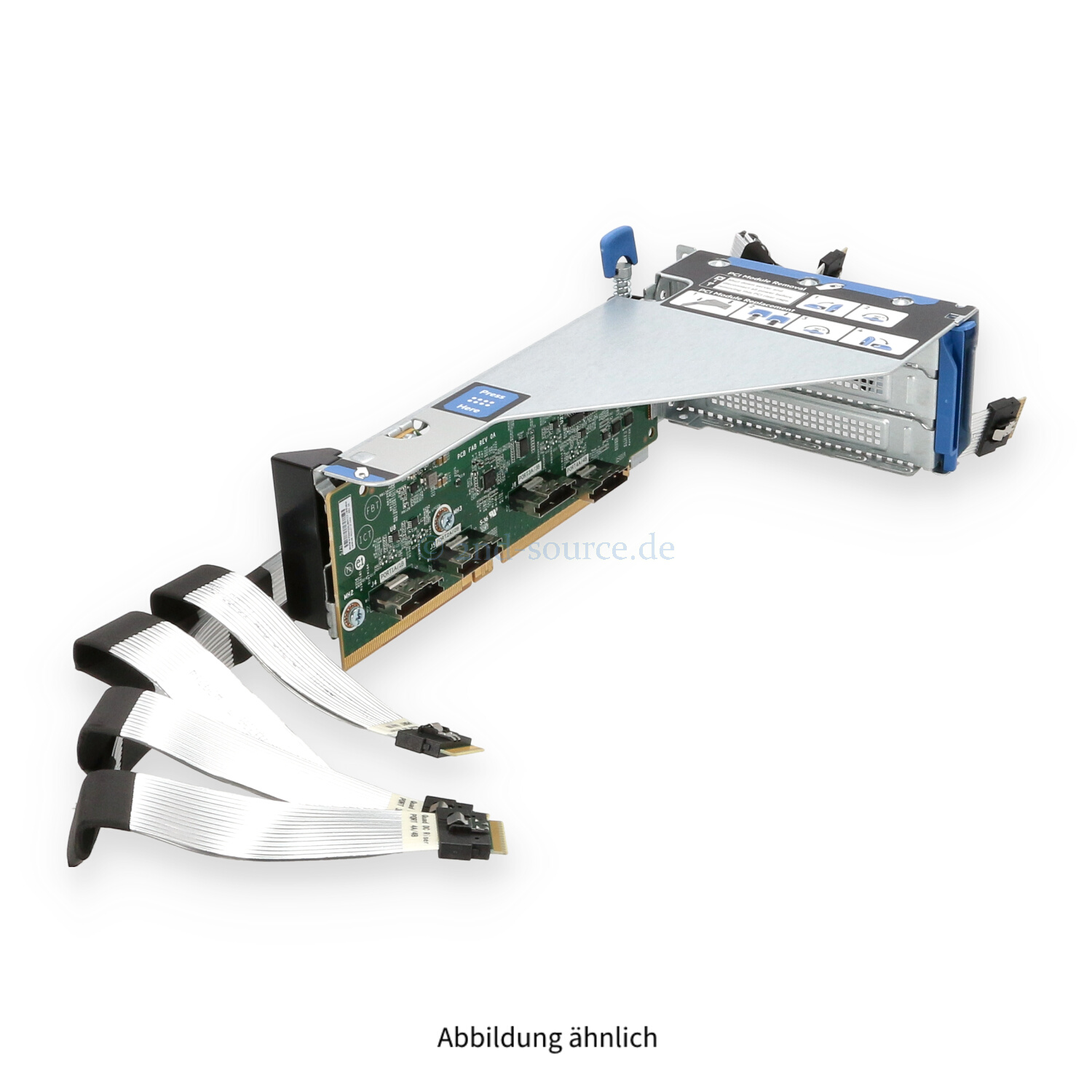 HPE Primary 4xNVMe SlimSAS Riser Kit DL38x Gen10 867807-B21 875087-001