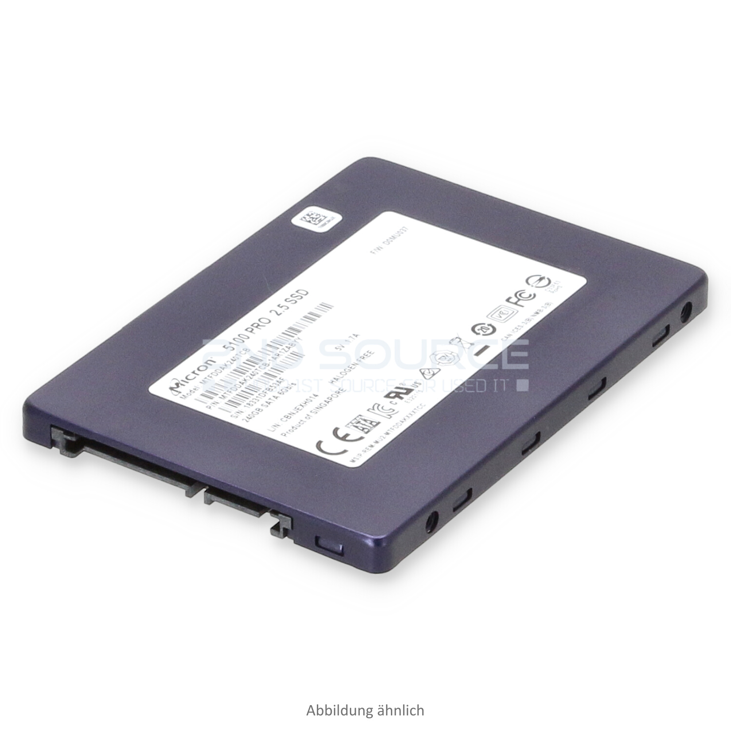 Micron 5100 PRO 240GB SATA SFF 6G Mixed Use SED SSD MTFDDAK240TCB-1AR1ZABYY MTFDDAK240TCB
