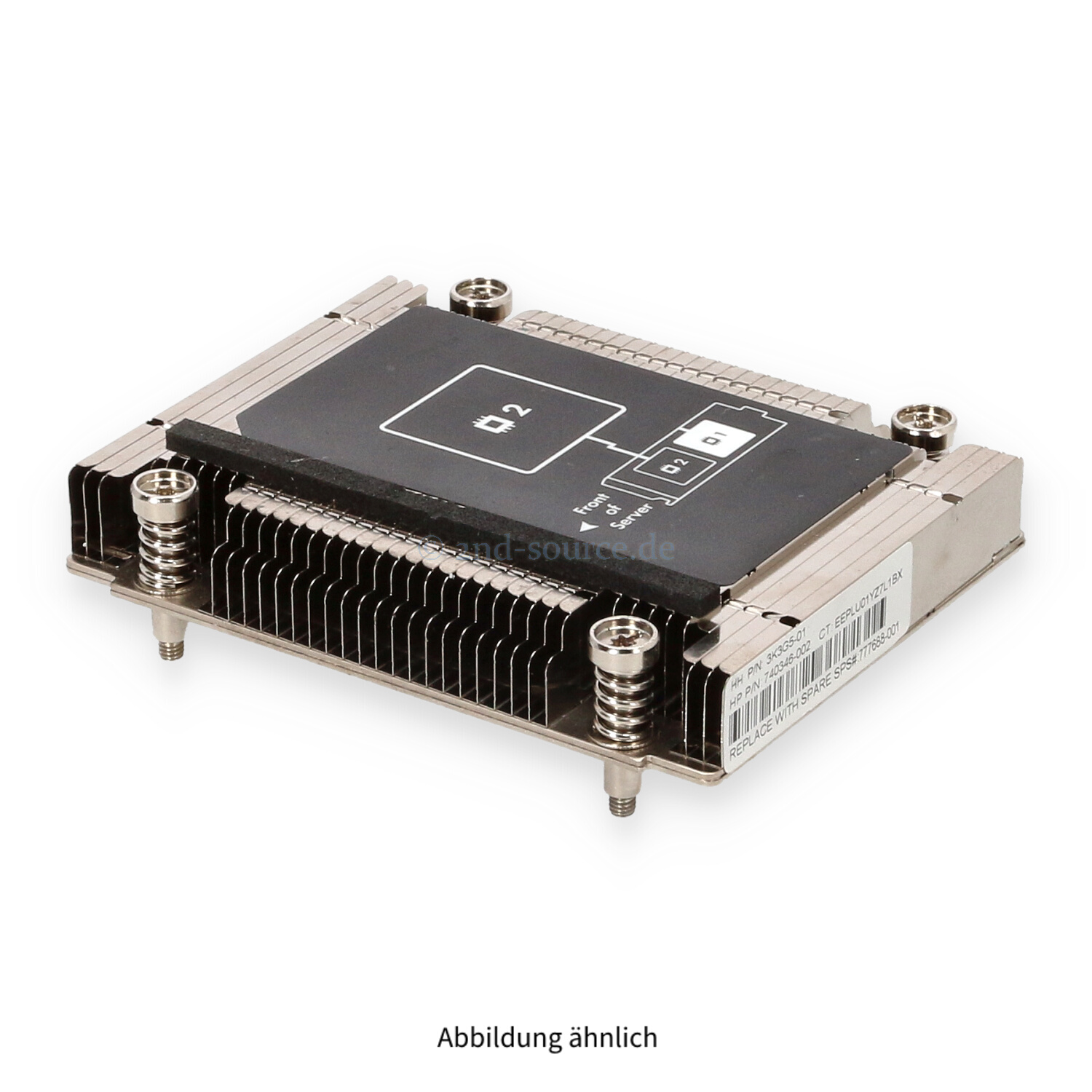HPE Wide Heatsink CPU2 BL460c G9 777688-001 HPE Wide Heatsink CPU2 BL460c G9 777688-001