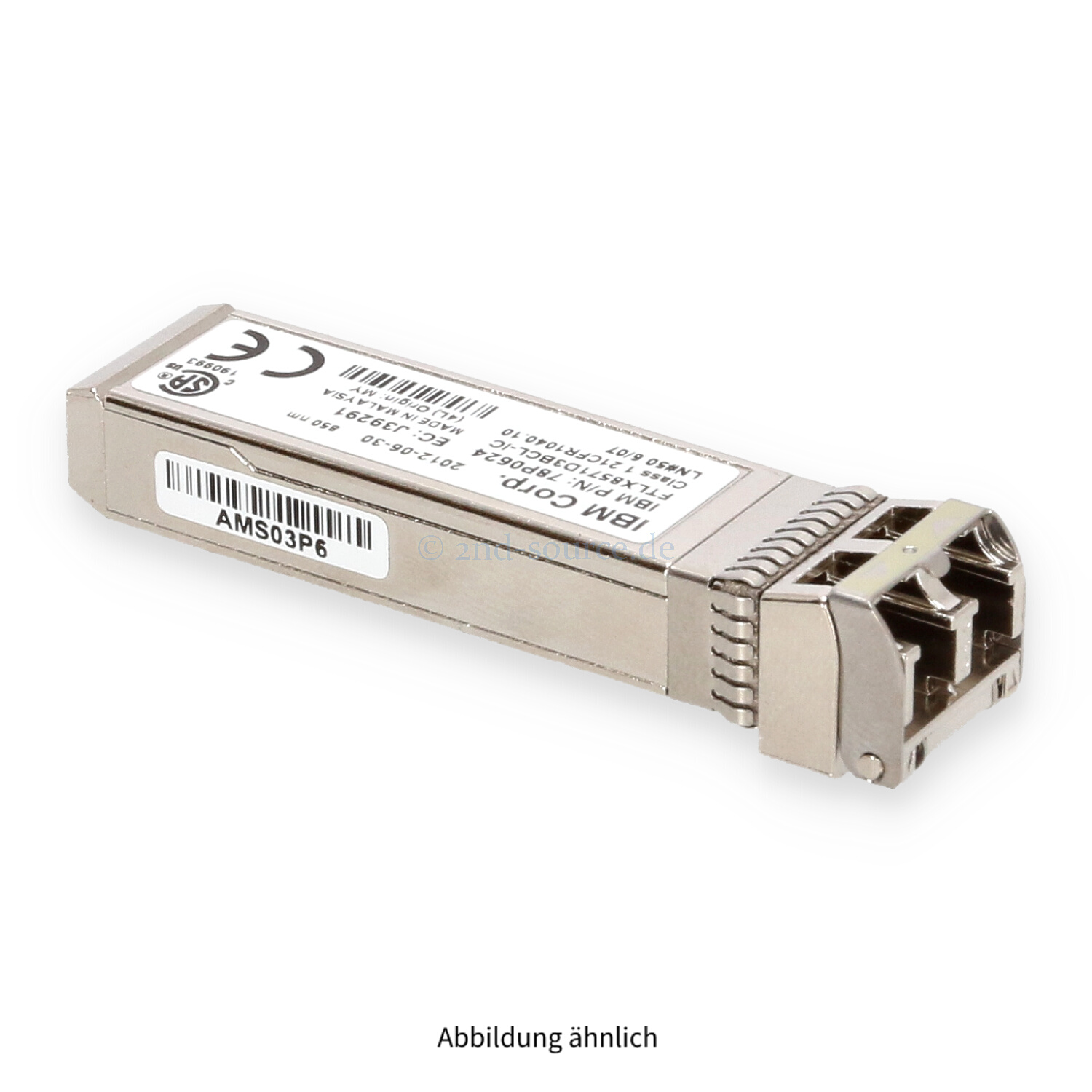 Lenovo 10GB Shortwave SFP+ Transceiver Module 49Y8578 78P0624