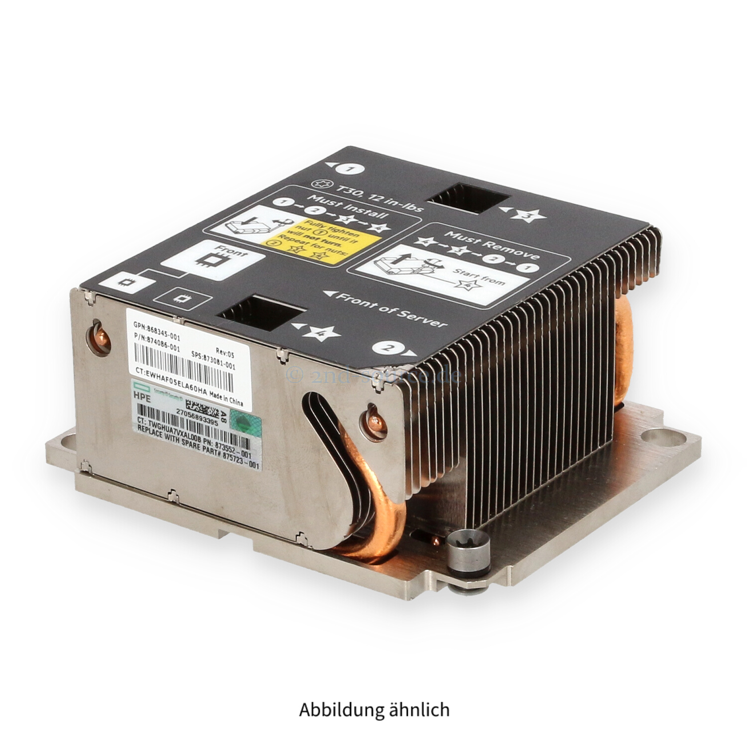 HPE Front Heatsink Synergy SY480 SY660 G10 873081-001 868345-001 HPE Front Heatsink Synergy SY480 SY660 G10 873081-001 868345-001