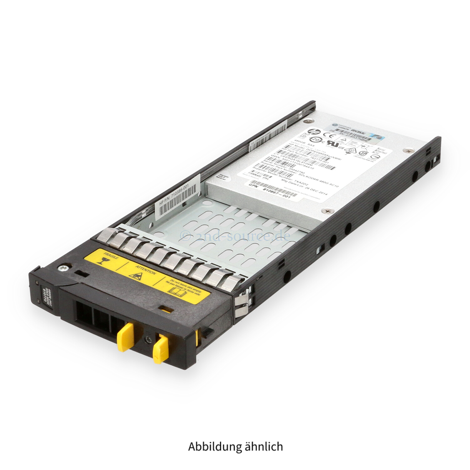 HPE 3PAR 480GB SAS 12G SFF HotPlug SSD K2P88A 810770-001