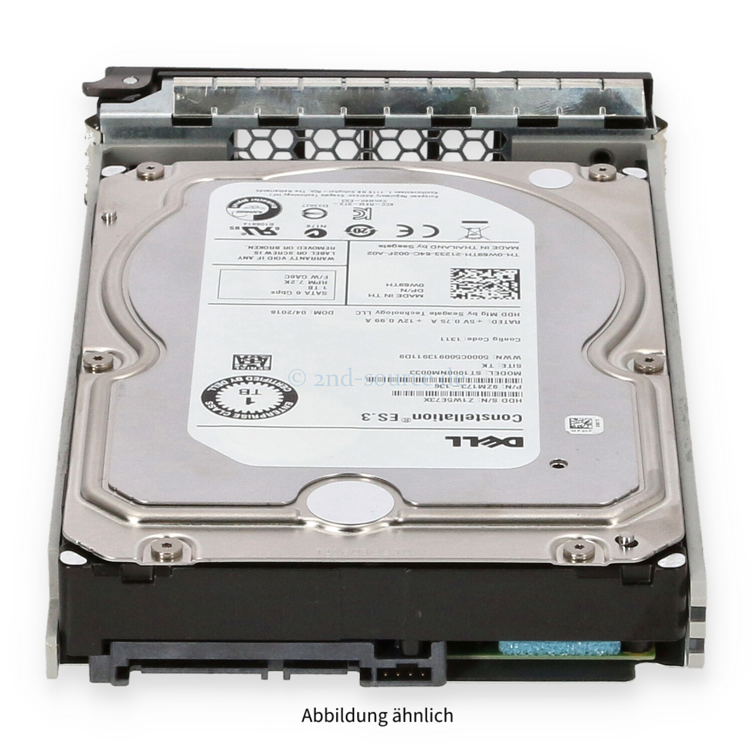 Dell 1TB 7.2k SATA 6G LFF HotPlug HDD W69TH 0W69TH