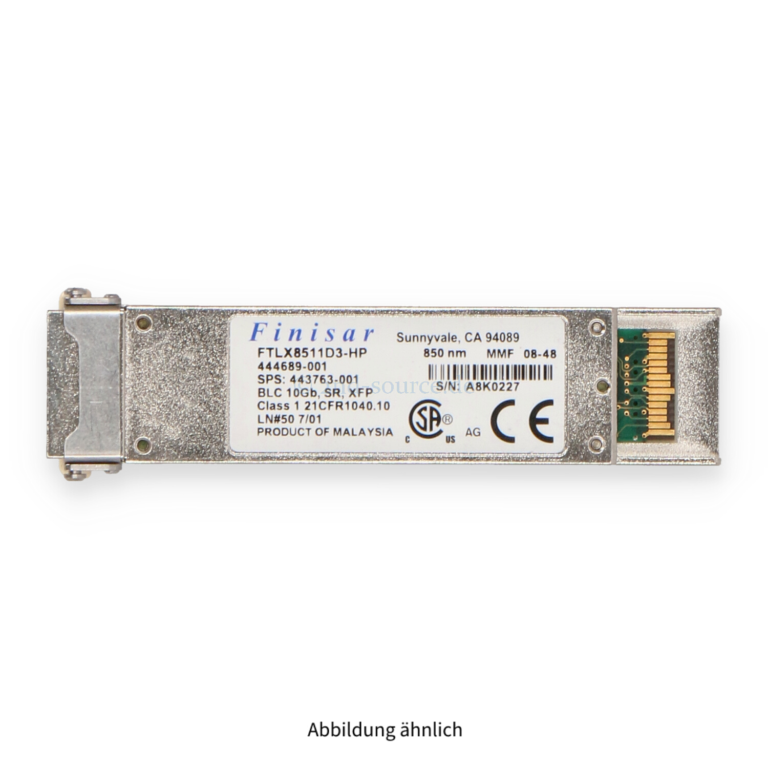 HPE Bladesystem c-Class 10GB XFP+ SR 850NM Transceiver 443756-B21 444689-001 443763-001