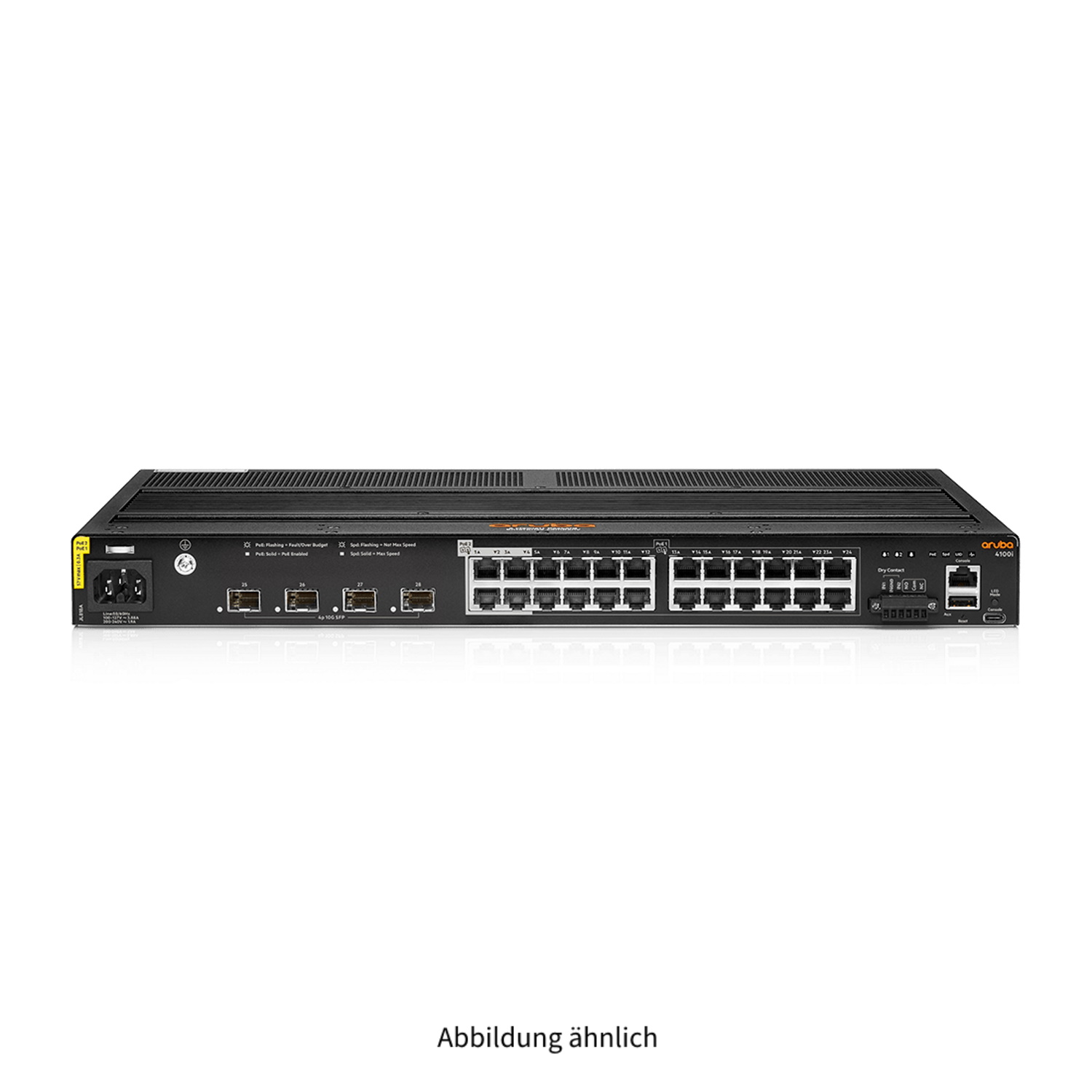 HPE Aruba 4100i 24x 1000Base-T PoE 4x 10GBase SFP+ Managed Switch JL818A