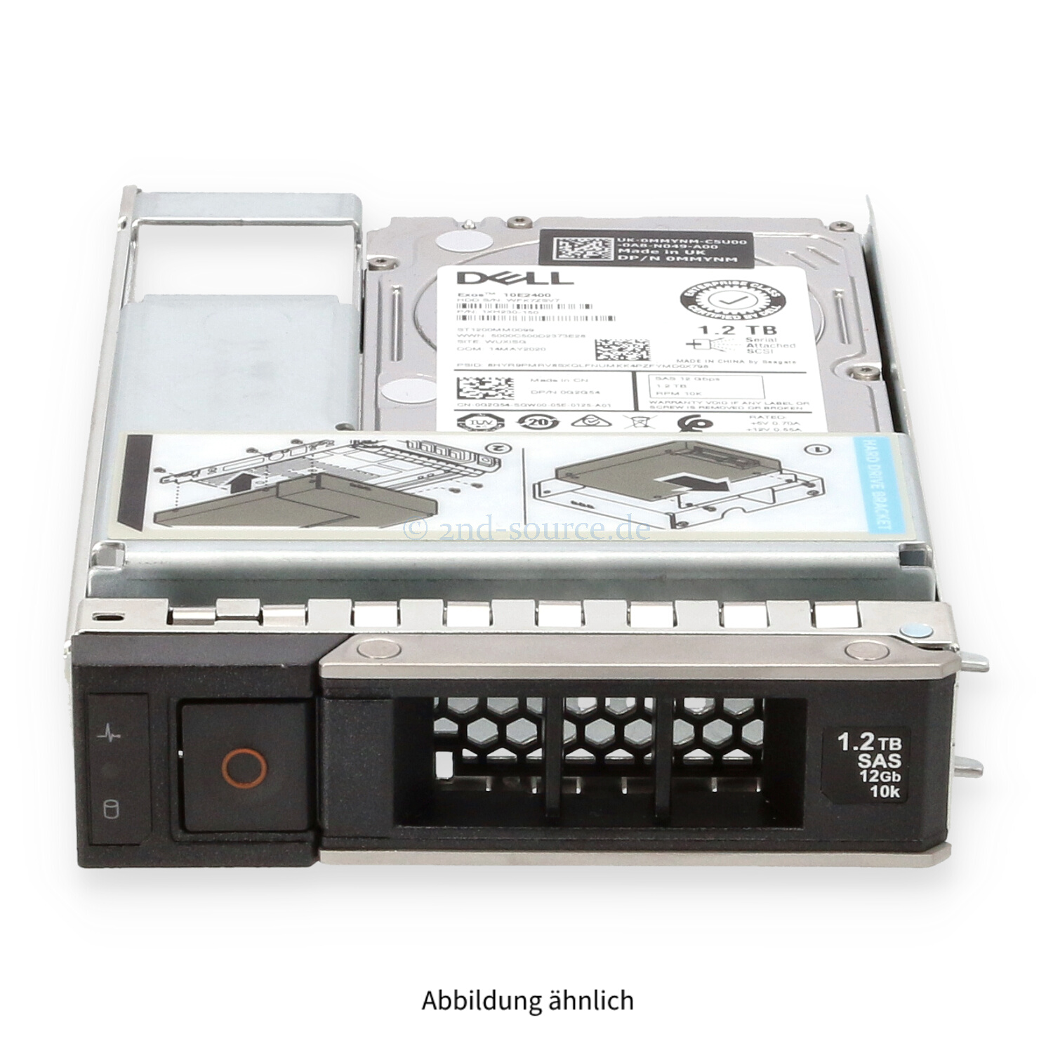 Dell 1.2TB 10k SAS 12G LFF HotPlug HDD G2G54 0G2G54