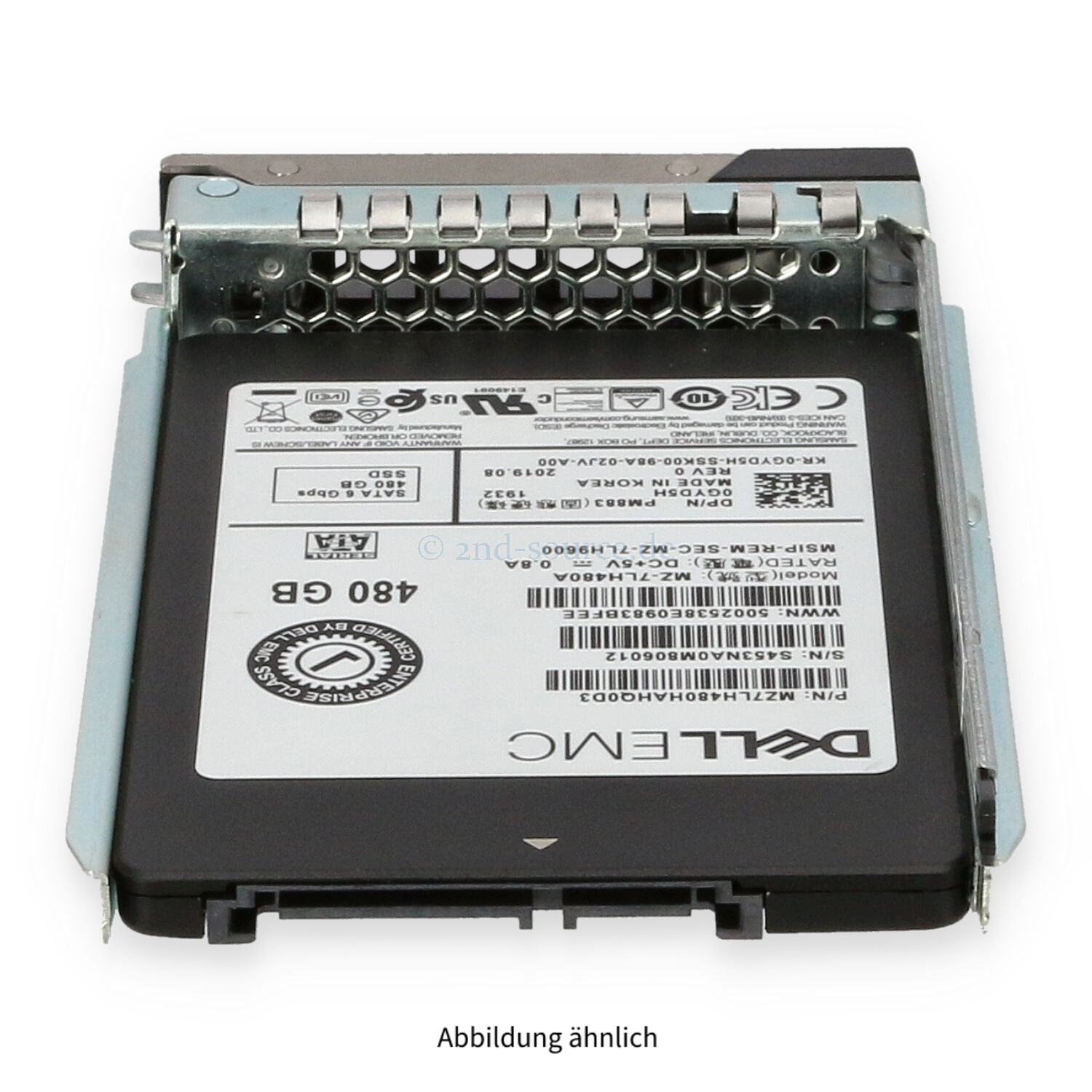 Dell 480GB SATA 6G SFF Read Intensive HotPlug SSD GYD5H 0GYD5H