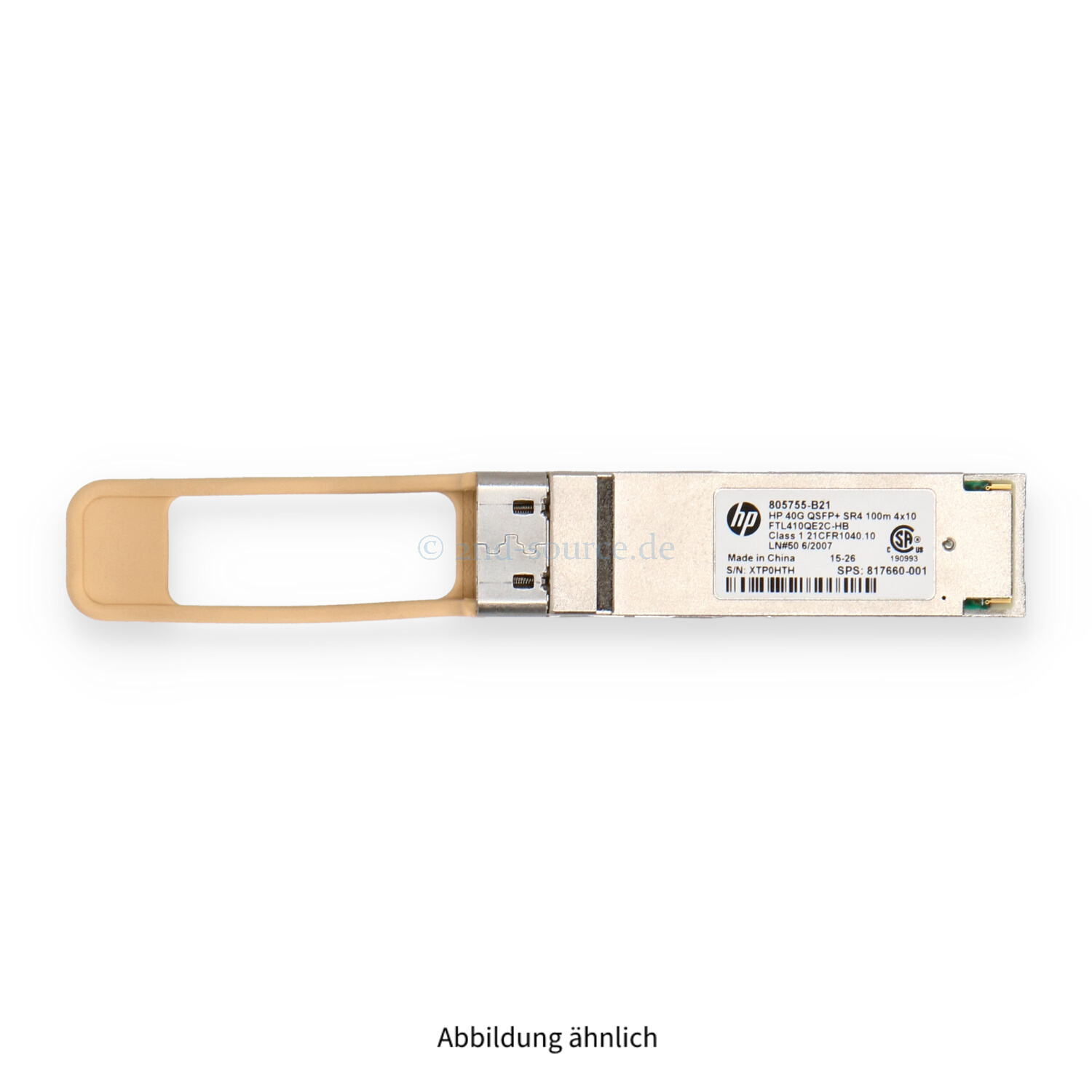 HPE 40G QSFP+ MPO SR4 Transceiver 805755-B21 817660-001