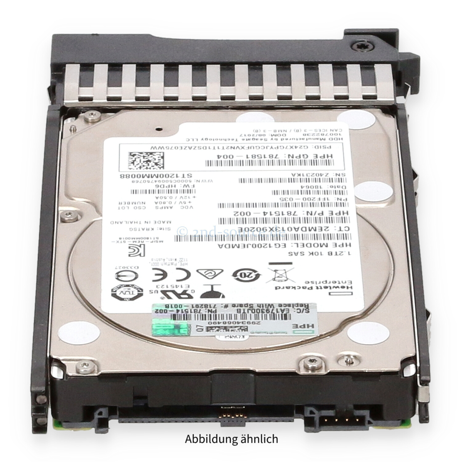 HPE 1.2TB 10k SAS 6G SFF DP HotPlug HDD 718160-B21 718291-001