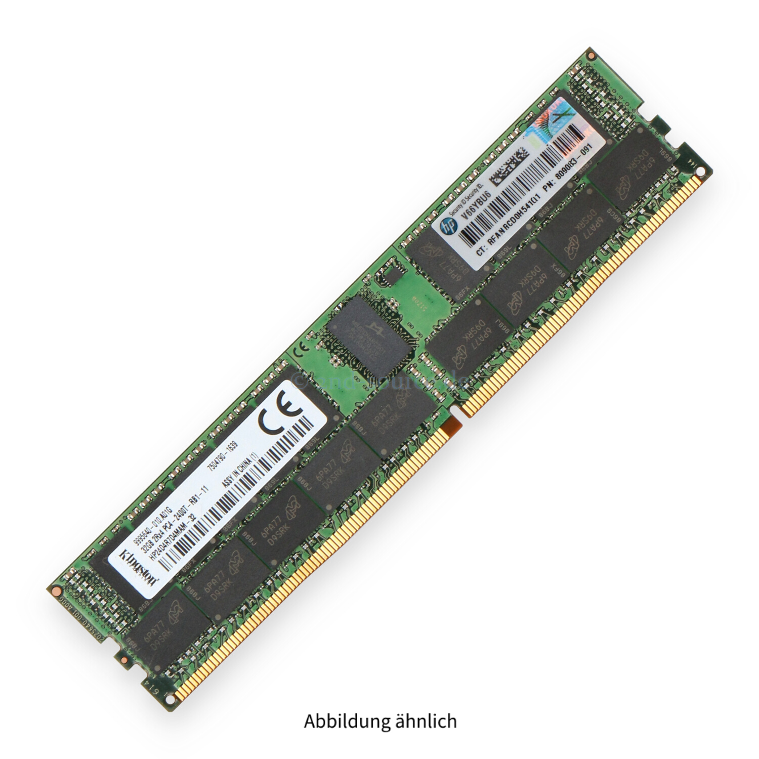 HPE 32GB PC4-19200T-R DIMM Dual Rank x4 (DDR4-2400) Registered ECC 805351-B21 819412-001 809083-091