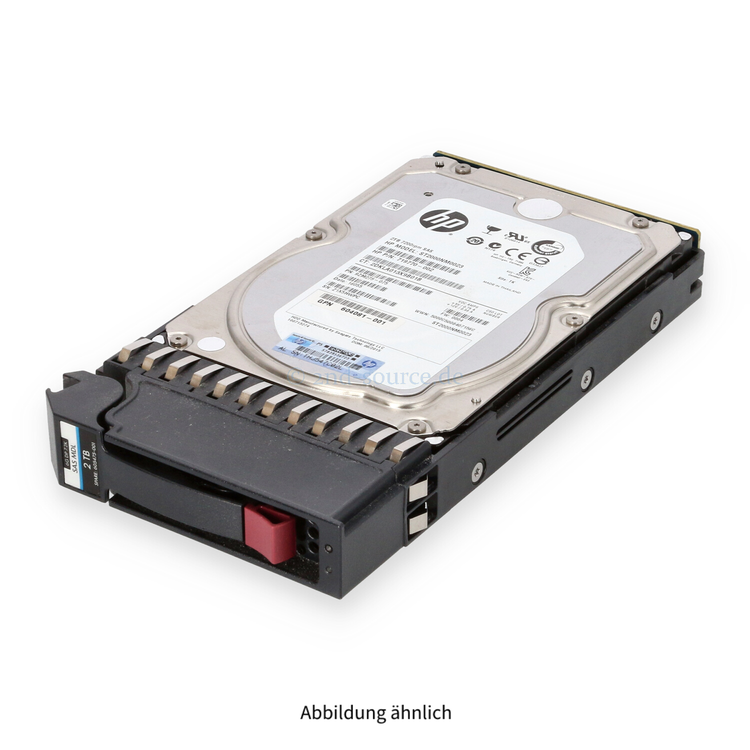 HPE 2TB 7.2k SAS 6G LFF DP HotPlug HDD StorageWorks P2000 G3 AW555A 605475-001