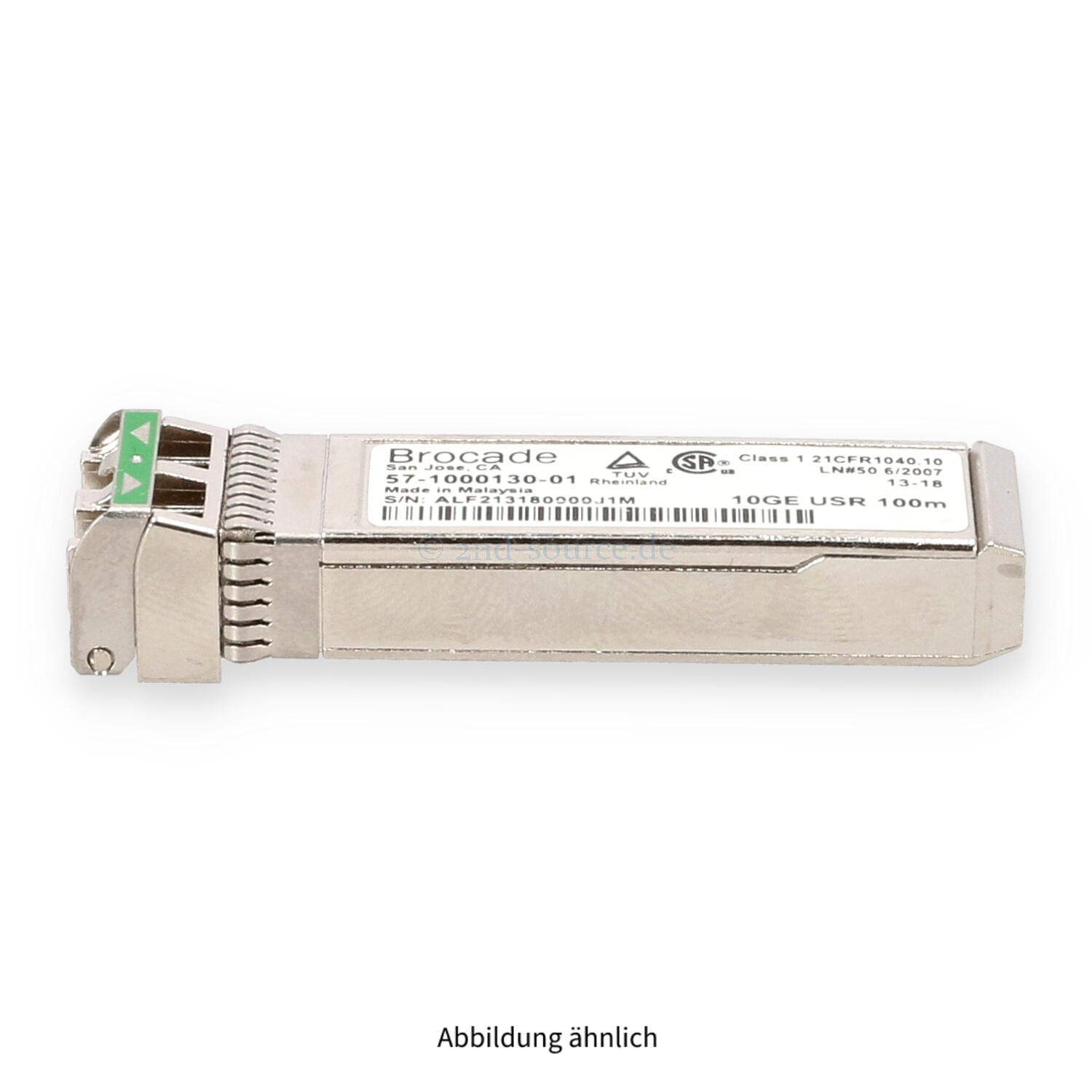 Brocade 10GBase-USR Shortwave SFP+ LC Transceiver Module 57-1000130-01 10G-SFPP-USR