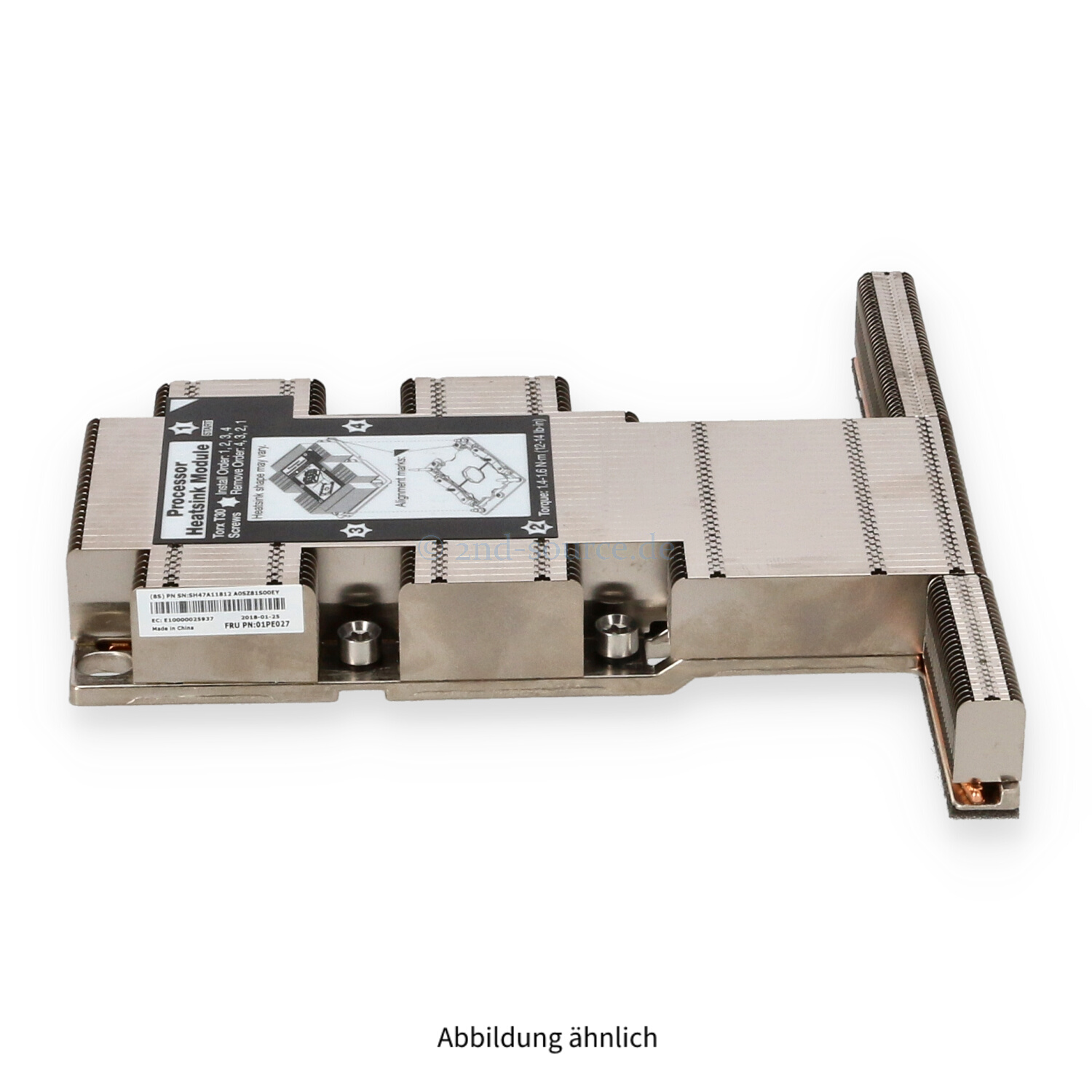 Lenovo 1U Performance Heatsink SR530 SR630 01PE027