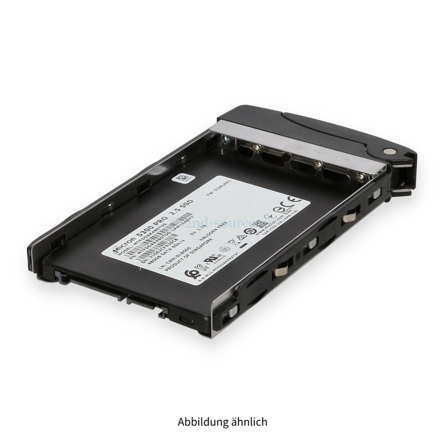 Supermicro 480GB SATA 6G SFF Mixed Use HotPlug SSD HDS-M2T-MTFDDAK480TDS1AW