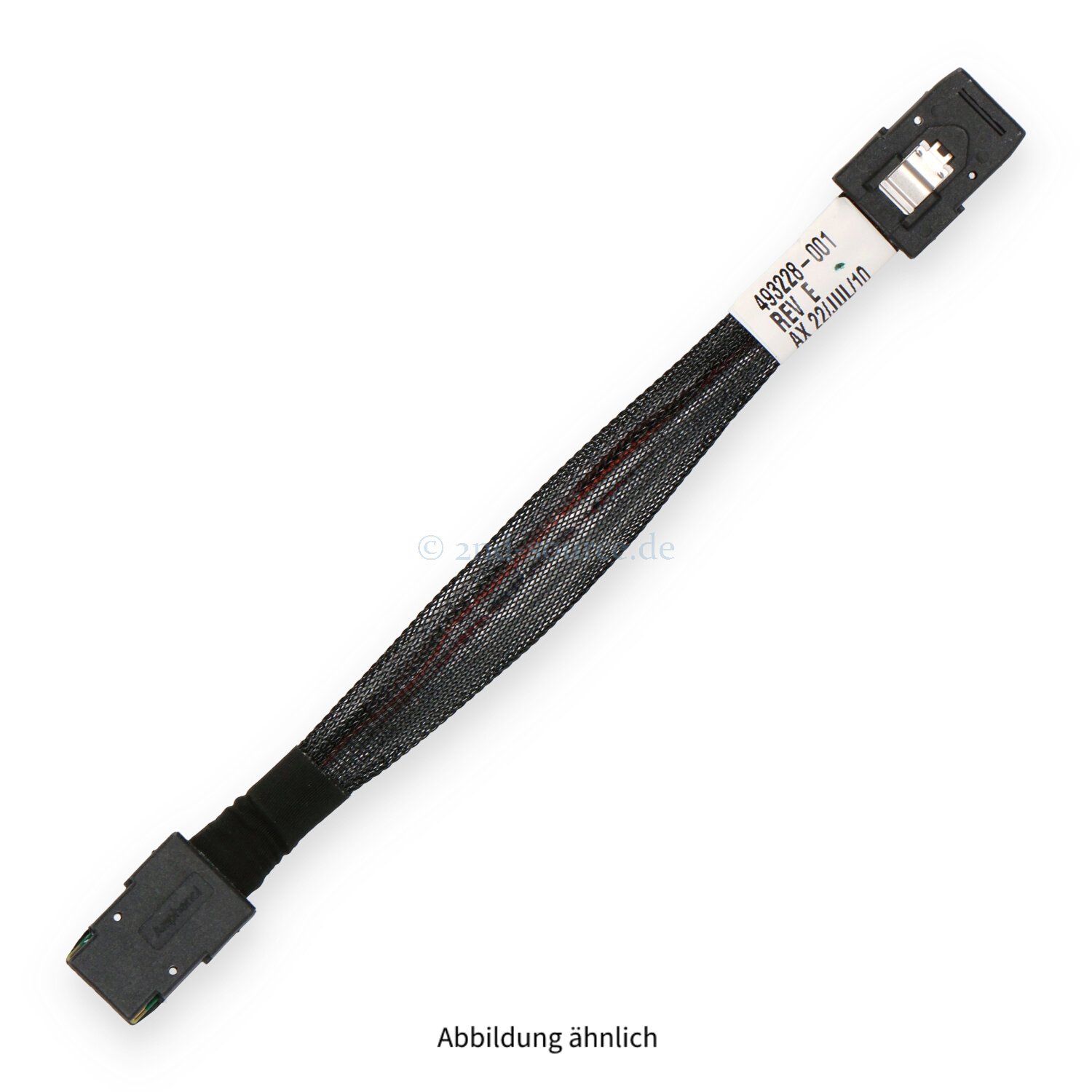 HPE 0.15m MiniSAS SFF-8087 to MiniSAS SFF-8087 Cable 493228-001