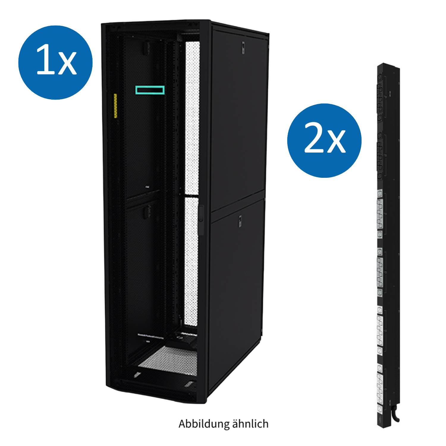 24 Ru Rack Side Panel HPE G2 42U 600x1075mm Kitted Advanced Rack + Side Panels inkl. 2x 7 ...