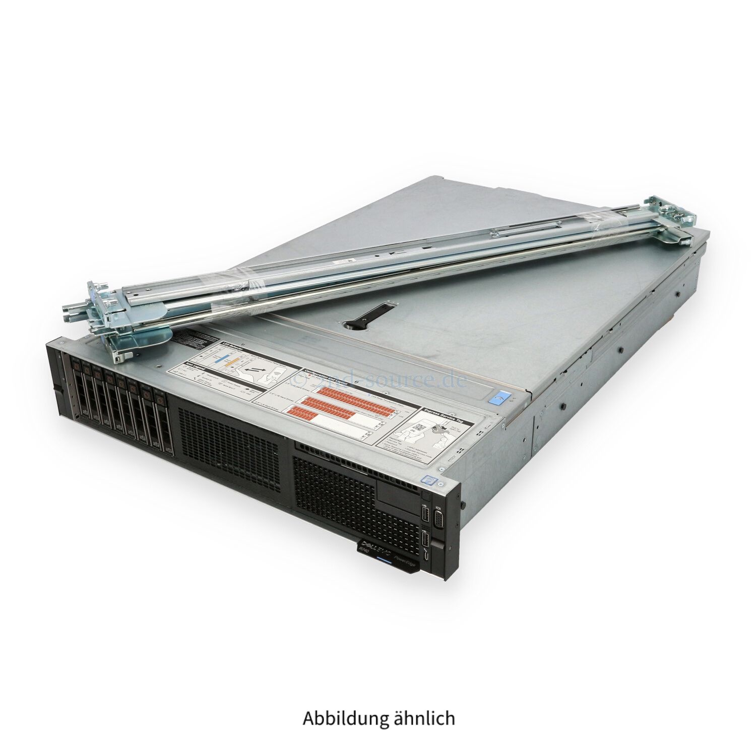 Dell R740 8x SFF 2P Gold 6234 3.30GHz 8C 256GB H740p 8x 1.92TB SATA SSD 2x 240GB M.2 57412 2x RPS iDRAC Enterprise Rackkit