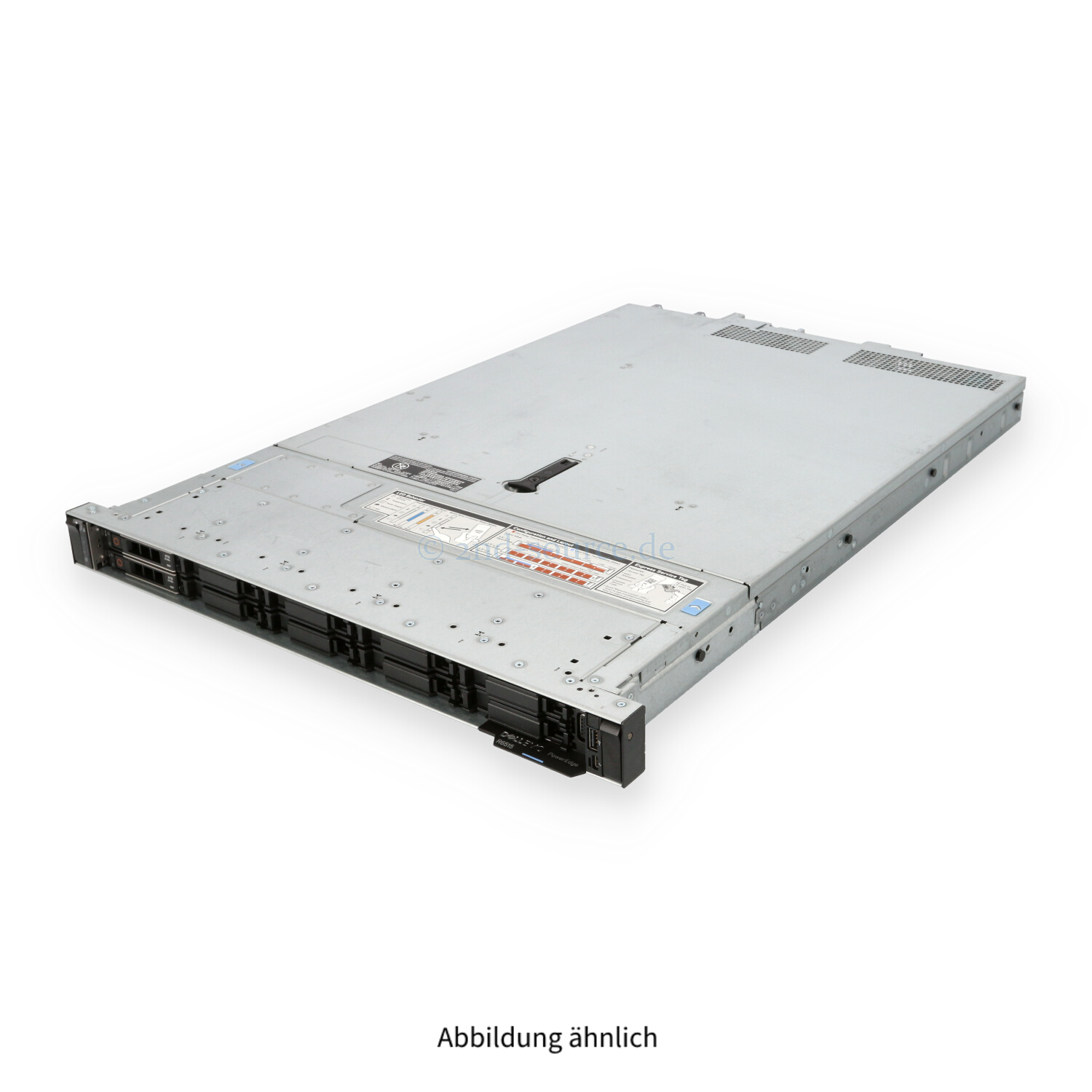 Dell R6515 10xNVMe 1P 7402 24C 2.80GHz 128GB S150 2x 8TB NVMe SSD 2x 480GB M.2 SSD CX512F 2x 550W