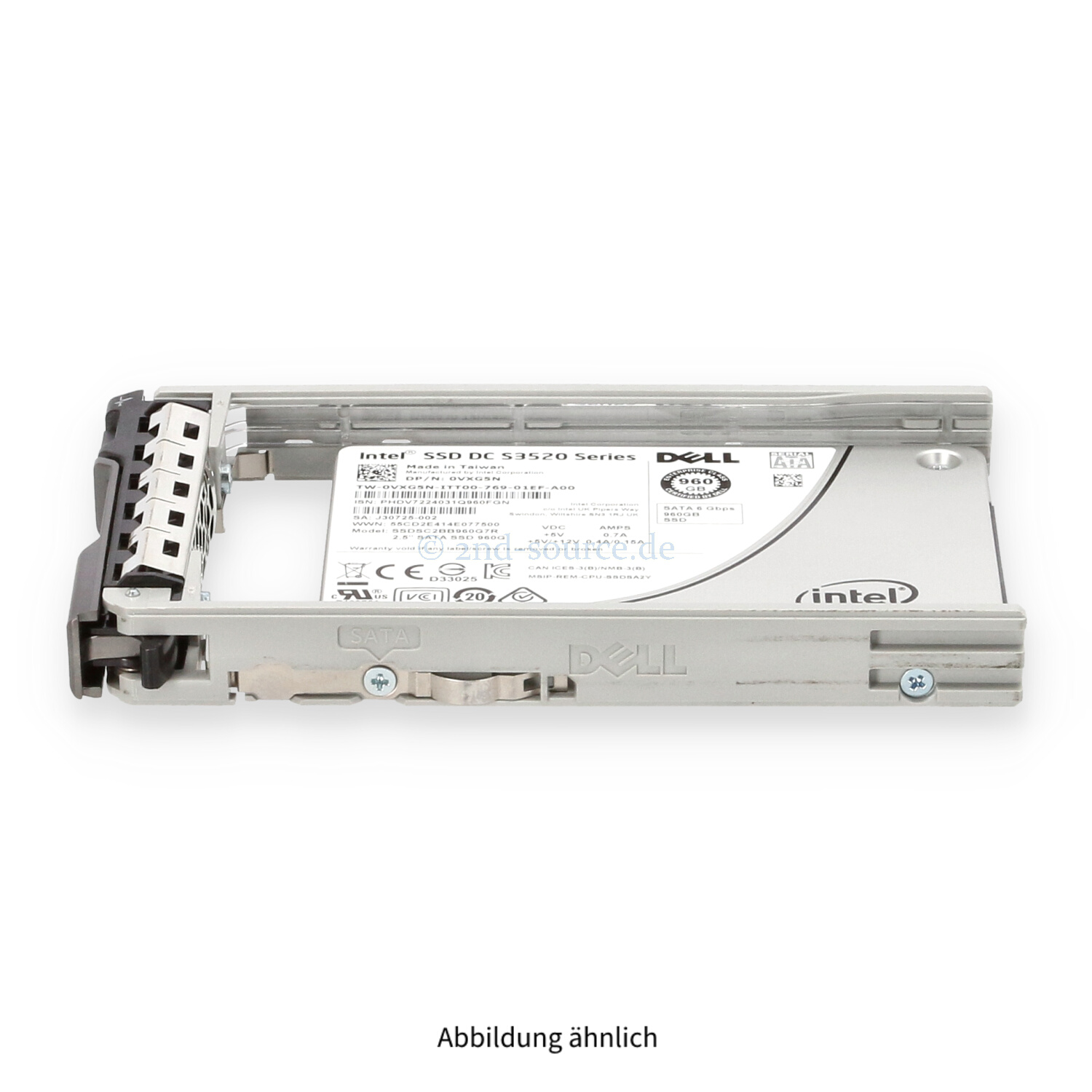 Dell 960GB SATA 6G SFF Read Intensive HotPlug SSD VXG5N 0VXG5N