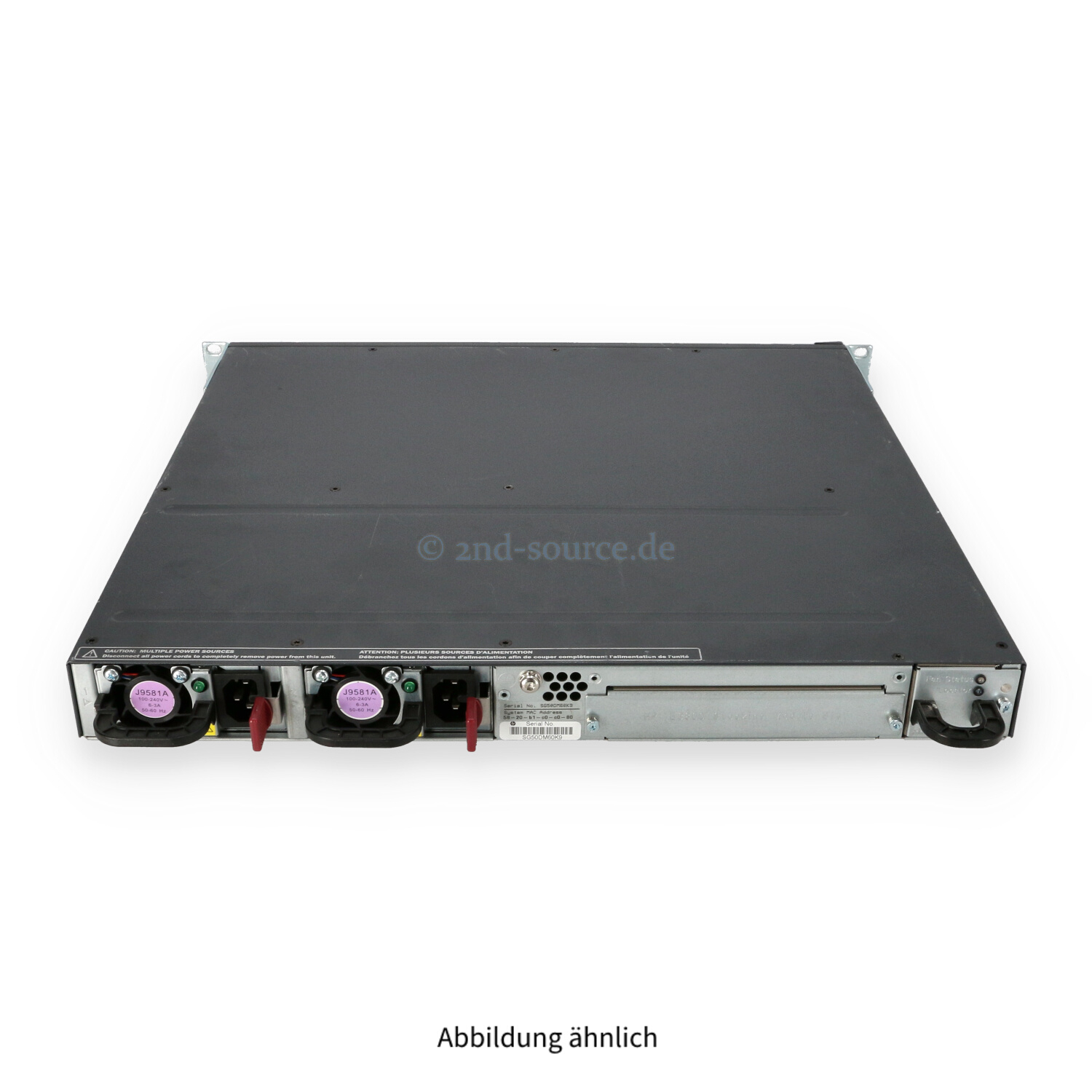 HPE ProCurve E3800-24SFP-2SFP+ 24x SFP 1GbE 2x SFP+ 10GbE 2x 400W Managed Switch J9584A
