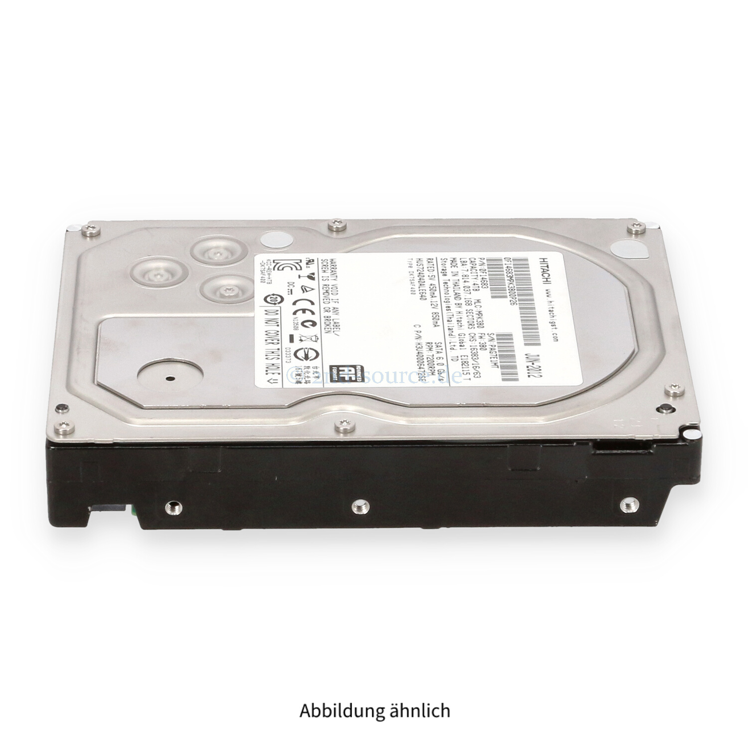 Hitachi Ultrastar 4TB 7.2k SATA 6G LFF HDD HUS724040ALE640 0F14683