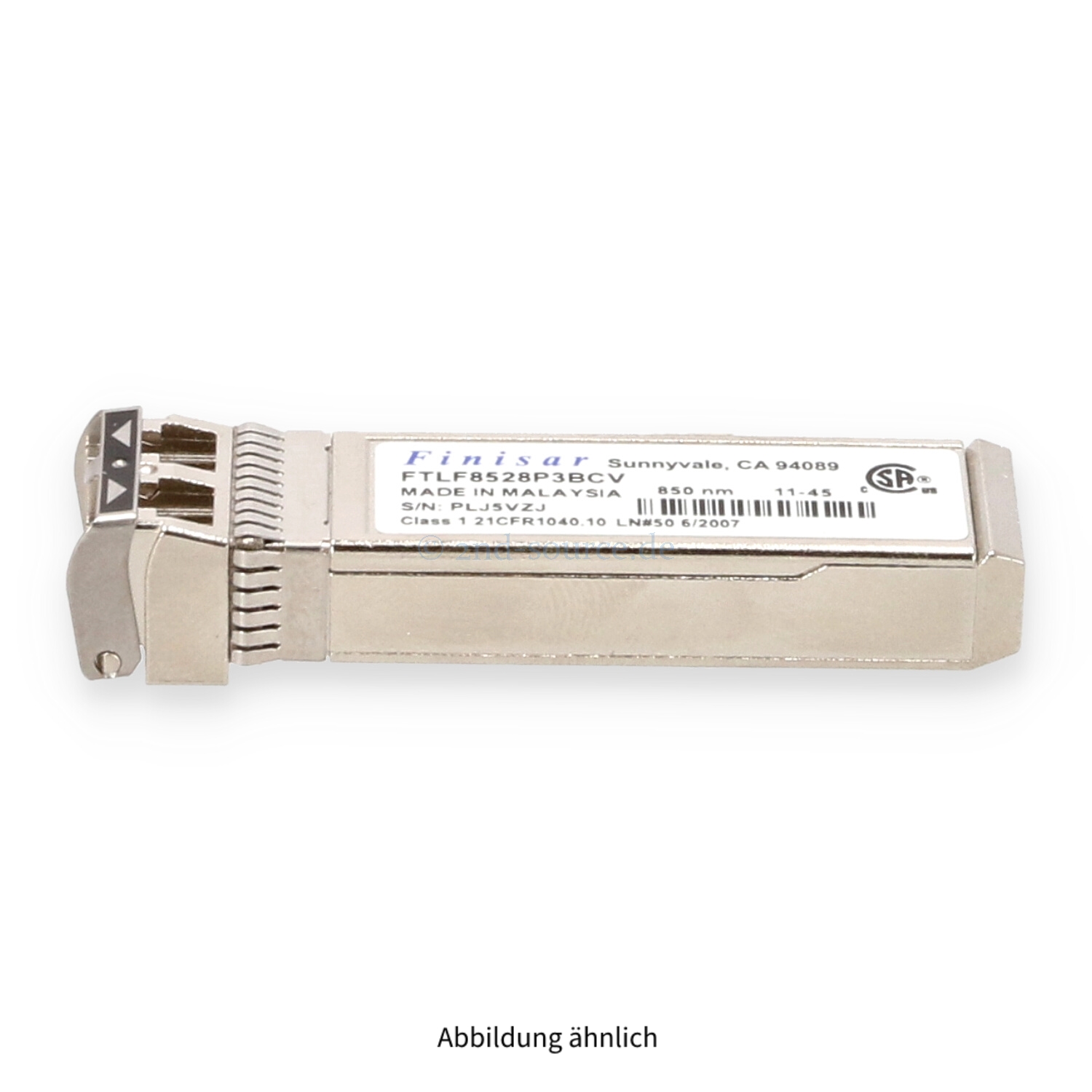 HPE 8GB FC XCVR Shortwave SFP+ Transceiver Module MSA P2000 G3 592264-001 FTLF8528P3BCV HPE 8GB FC XCVR Shortwave SFP+ Transceiver Module MSA P2000 G3 592264-001 FTLF8528P3BCV