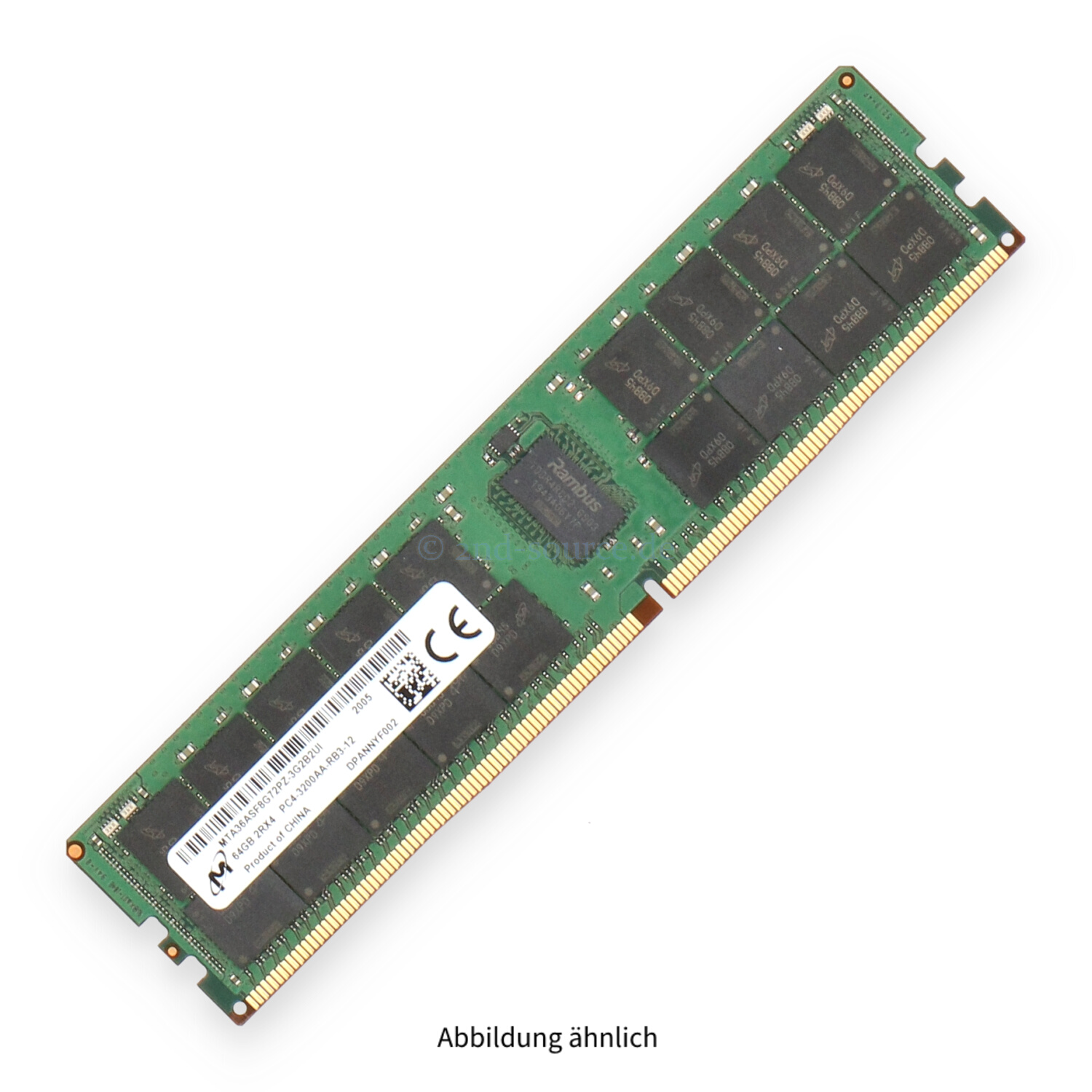 Dell 64GB PC4-25600AA-R DIMM Dual Rank x4 (DDR4-3200) Registered ECC P2MYX 0P2MYX