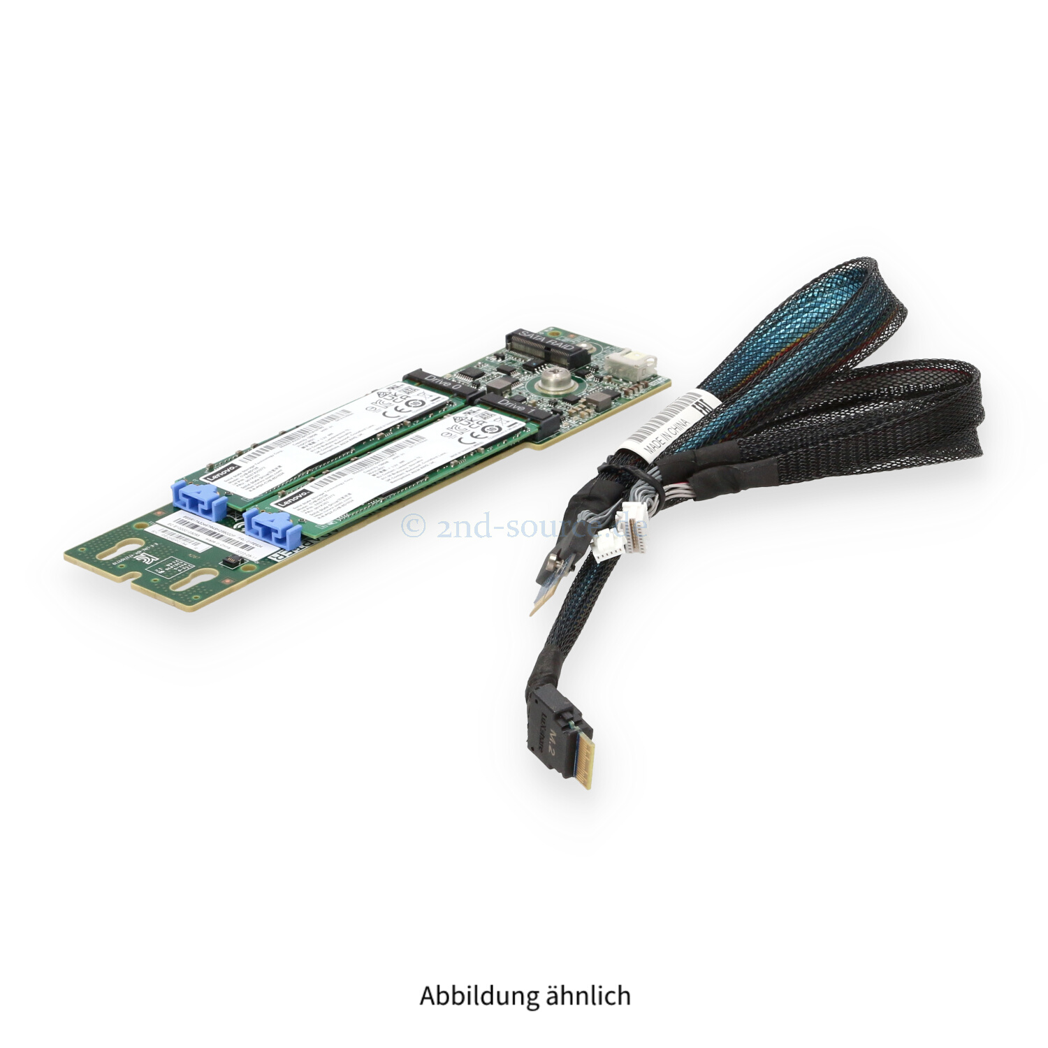 Lenovo 2-Bay SATA M.2 2x 128GB SSD RAID Enablement Kit 01PE604 00YK353 Lenovo 2-Bay SATA M.2 2x 128GB SSD RAID Enablement Kit 01PE604 00YK353