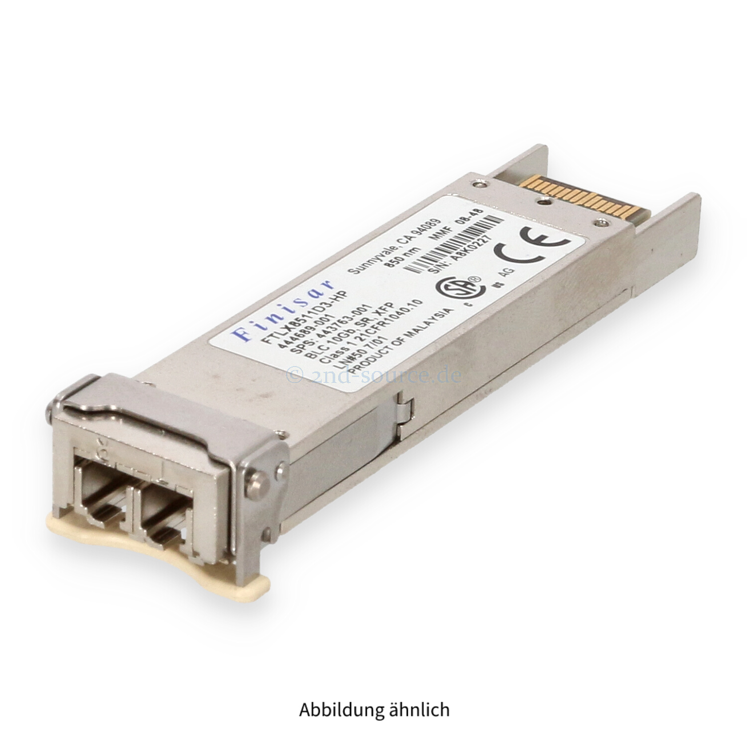 HPE Bladesystem c-Class 10GB XFP+ SR 850NM Transceiver 443756-B21 444689-001 443763-001