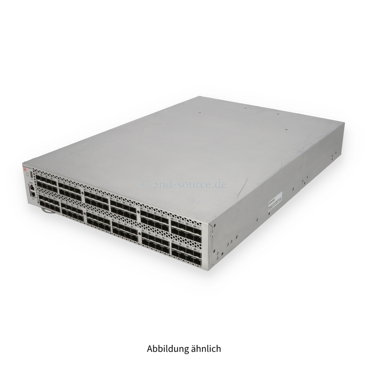 Brocade 6520 96-Port/96-Active SFP+ 16G Fibre Channel SAN Switch 1x 1100W BR-6520-48-8G-R