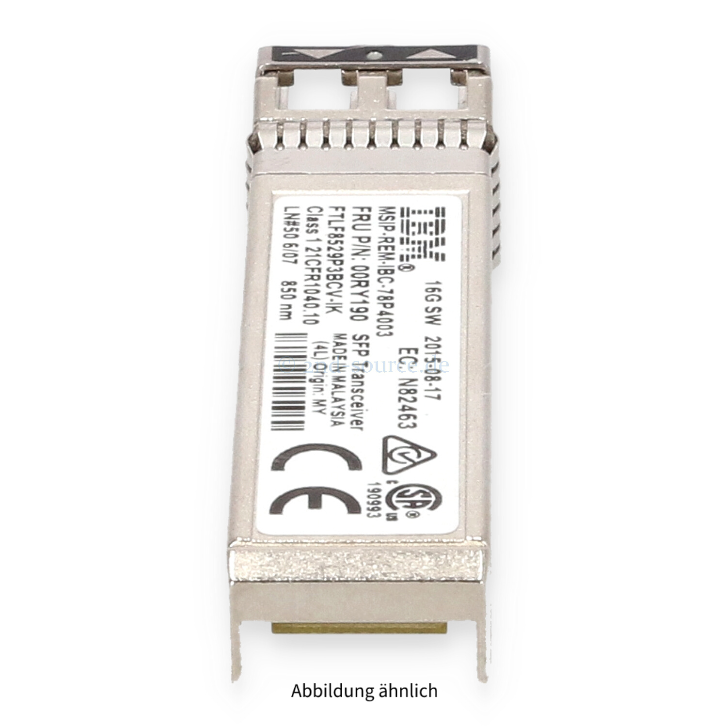 IBM 16G Short Wave FC SFP+ Transceiver 00RY190 AFBR-57F5MZ-IBY IBM 16G Short Wave FC SFP+ Transceiver 00RY190 AFBR-57F5MZ-IBY
