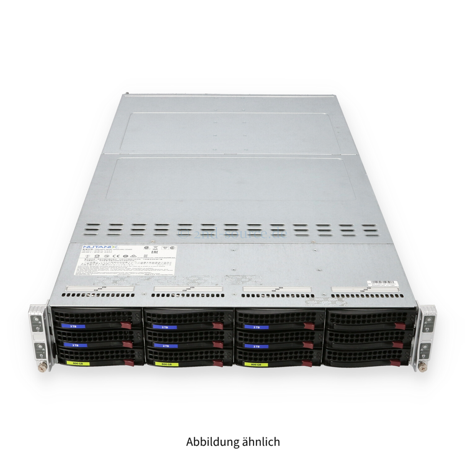 Nutanix NX-1365-G4 12xLFF 6P E5-2640 v3 2.60GHz 8C 1.5TB 3x 800GB SSD 2x 2TB 2x 2000W