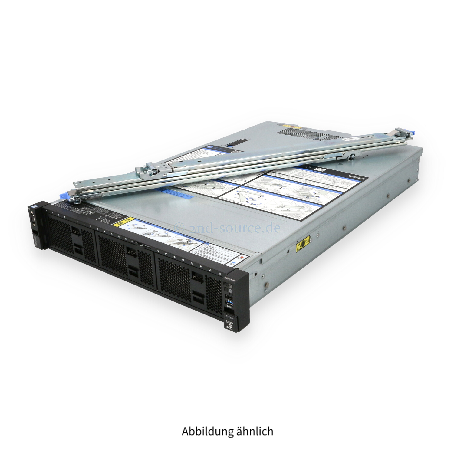 Lenovo SR650 Diskless 2P Gold 6126 2.60GHz 12C 768GB Tesla M10 QLE2692 2x 240GB M.2 SSD X722 2x 1600W Rackkit