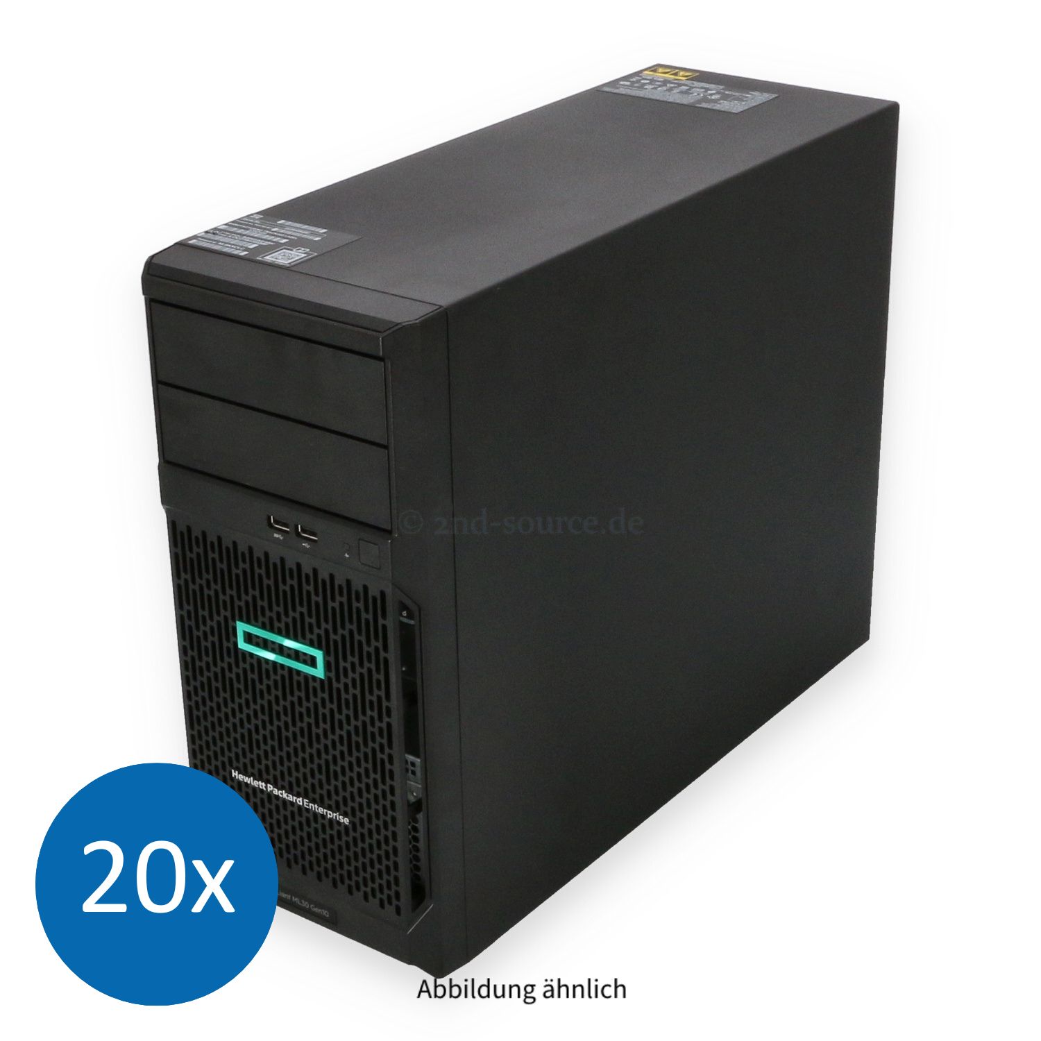 20x HPE ML30 G10 8x SFF Gold G5400 3.70GHz 2C 0GB RAM 2x RPS CTO Server 20x HPE ML30 G10 8x SFF Gold G5400 3.70GHz 2C 0GB RAM 2x RPS CTO Server