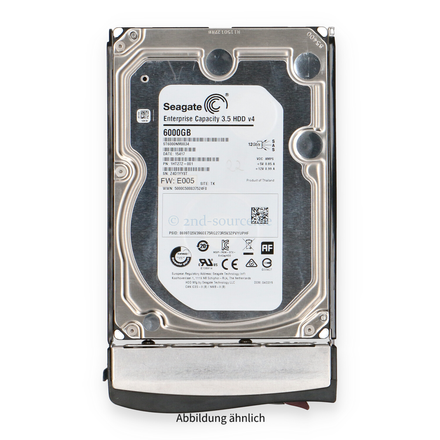 Supermicro 6TB 7.2k SAS 12G LFF HotPlug HDD HDD-A6000-ST6000NM003401
