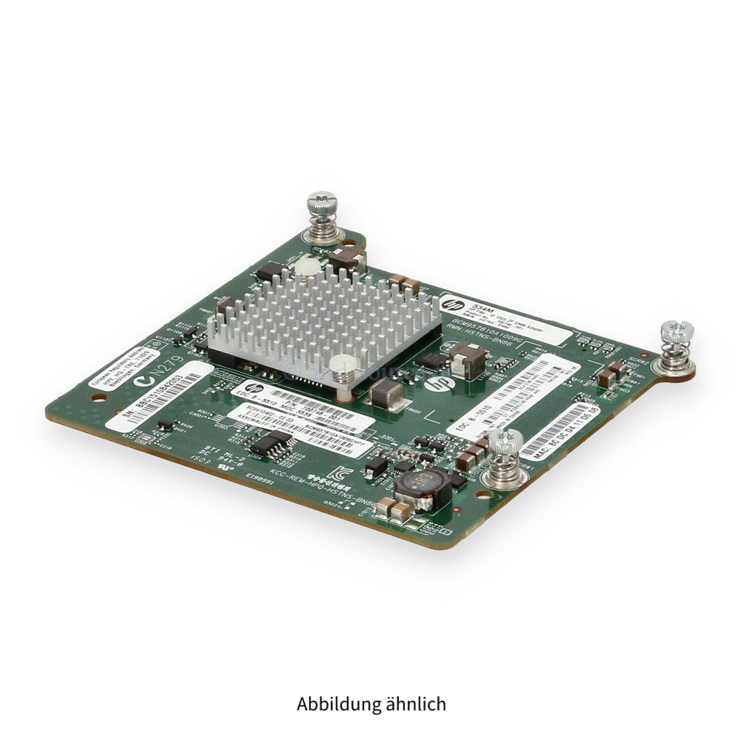 HPE 534M 2x10GBase Mezzanine Server Ethernet Adapter 700748-B21 701530-001