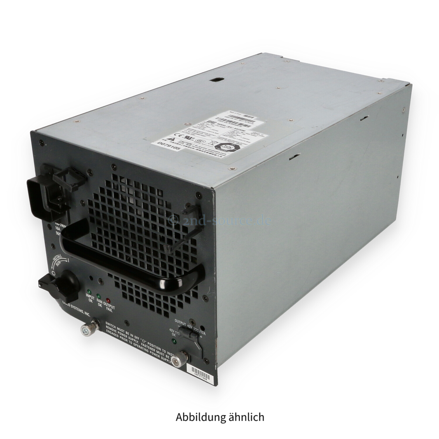 Cisco Astec 3000W AC Power Supply Catalyst 6500 341-0077-04 CNP7CT1AAB Cisco Astec 3000W AC Power Supply Catalyst 6500 341-0077-04 CNP7CT1AAB