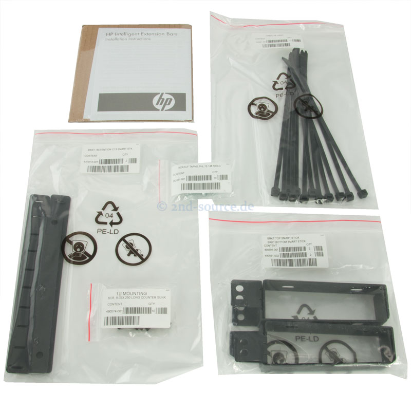 HPE Intelligent Extension Bar Kit G2 5x C13 AF547A 629787-001