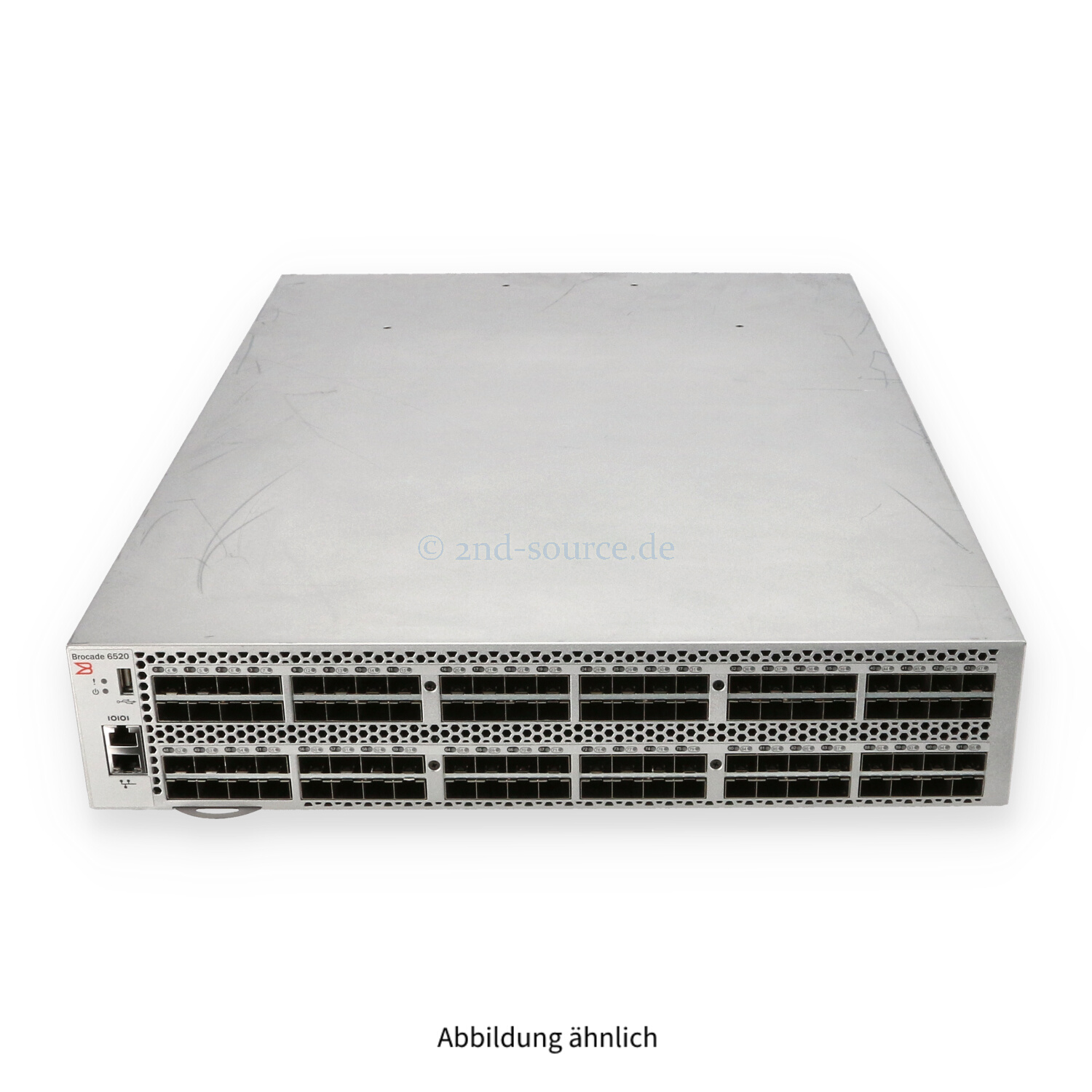 Brocade 6520 96-Port/96-Active SFP+ 16G Fibre Channel SAN Switch 1x 1100W BR-6520-48-8G-R
