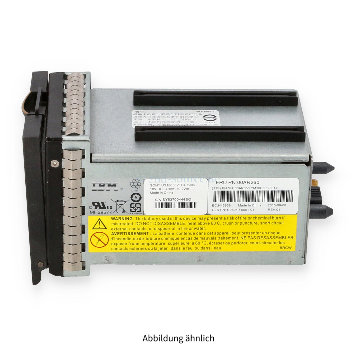 IBM SVC RAID Cache Battery Backup Module 00AR260 00AR056 IBM SVC RAID Cache Battery Backup Module 00AR260 00AR056