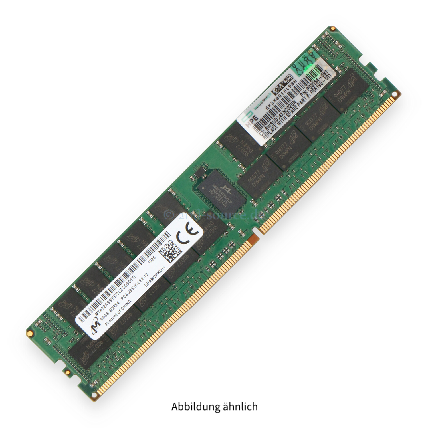 HPE 64GB PC4-23466Y-L LRDIMM 4DR x4 (DDR4-2933) Load Reduced ECC P00926-B21 P06190-001 P03054-091
