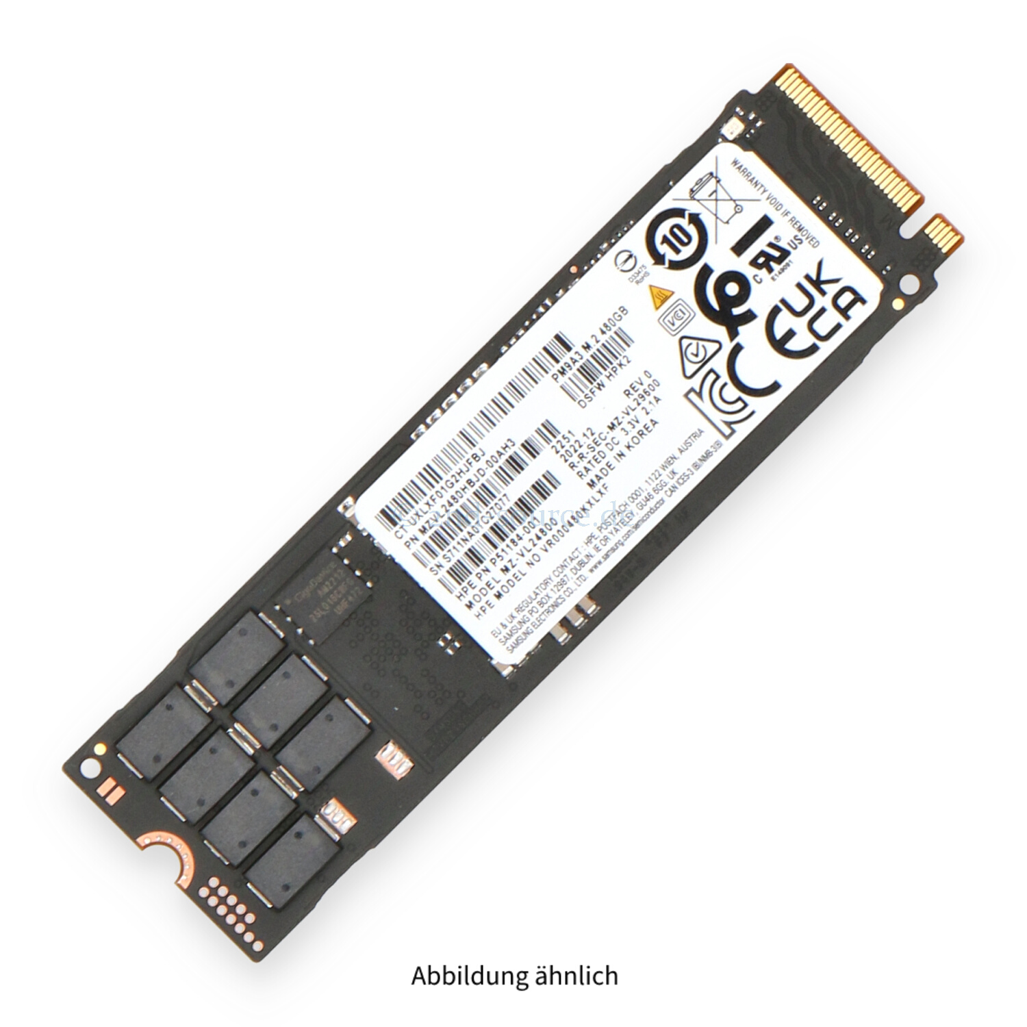 HPE 480GB NVMe Read Intensive M.2 SSD P51184-001 P41538-001 P41123-001