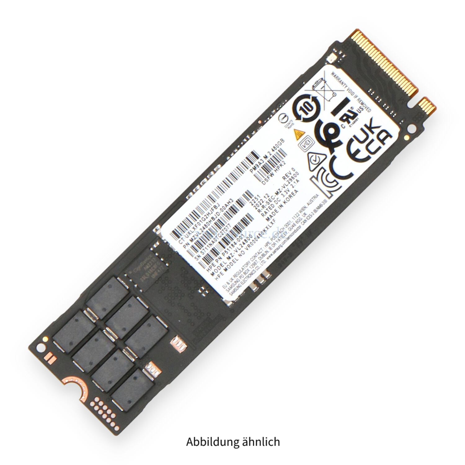 HPE 480GB NVMe Read Intensive M.2 SSD P41121-B21 P51184-001 P41538-001 P41123-001