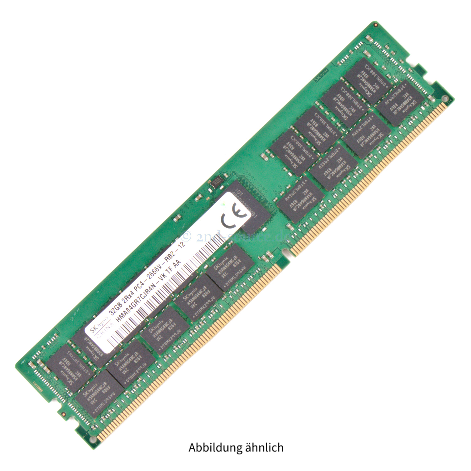 Hynix 32GB PC4-21300V-R DIMM Dual Rank x4 (DDR4-2666) Registered ECC HMA84GR7CJR4N-VK