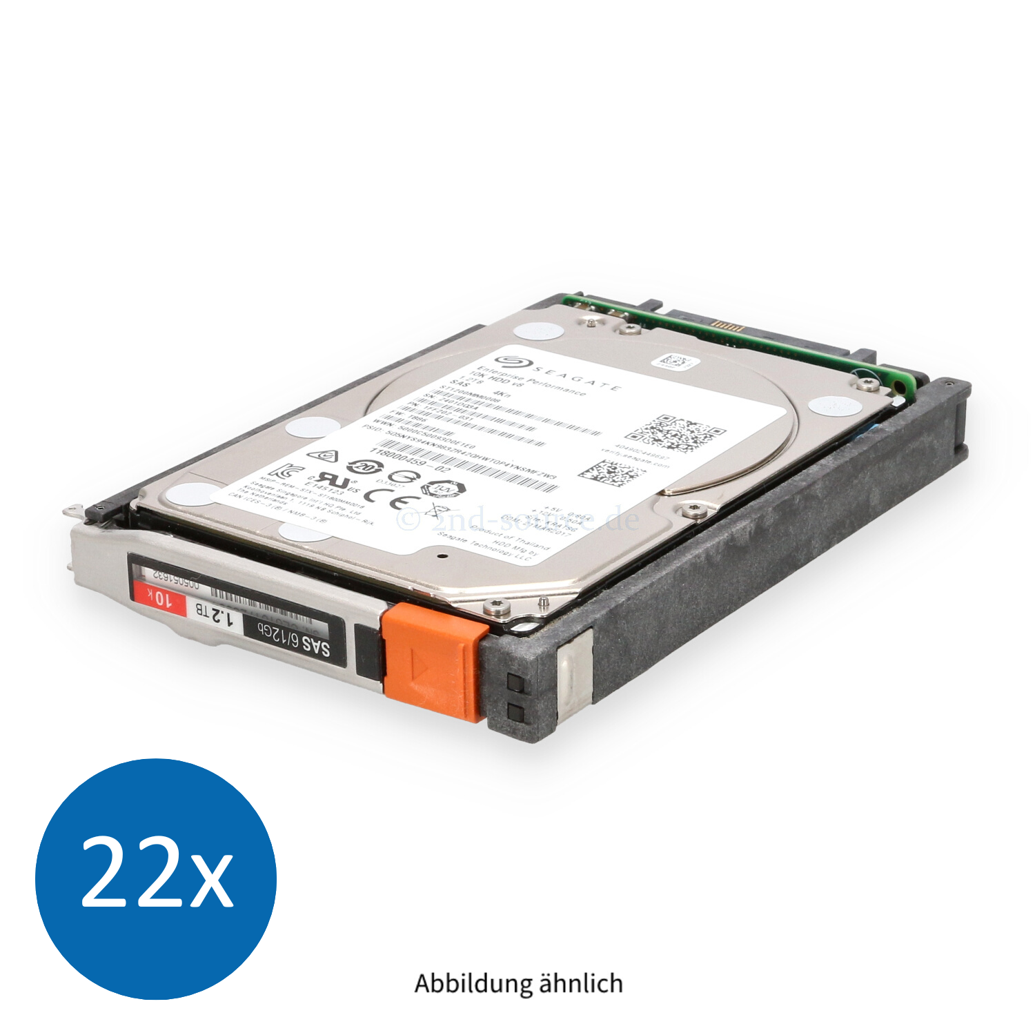 22x EMC 1.2TB 10k SAS 12G SFF HotPlug HDD 005051632 118000459-02