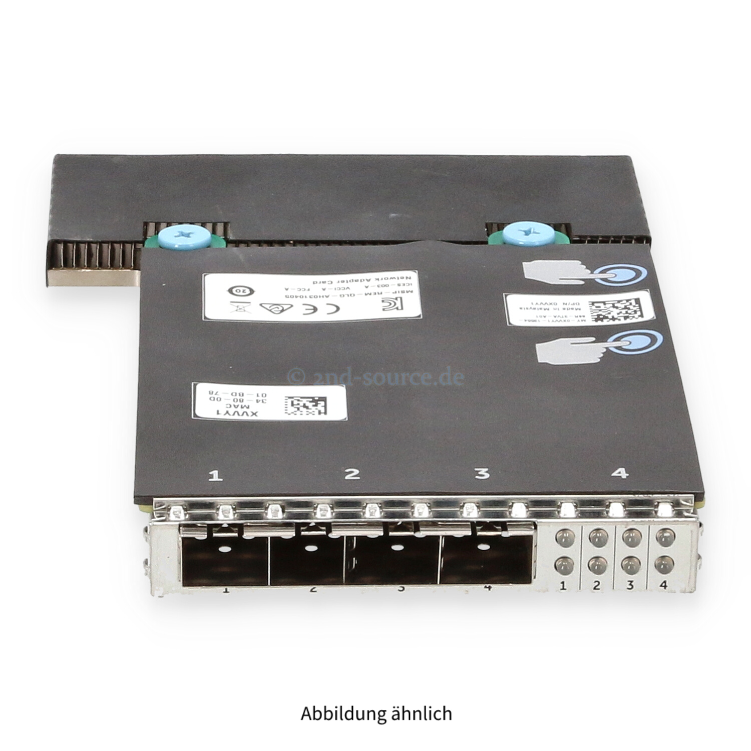 Dell QLogic FastLinQ 41164 4xSFP+ 10GBase Network Daughter Card XVVY1 0XVVY1