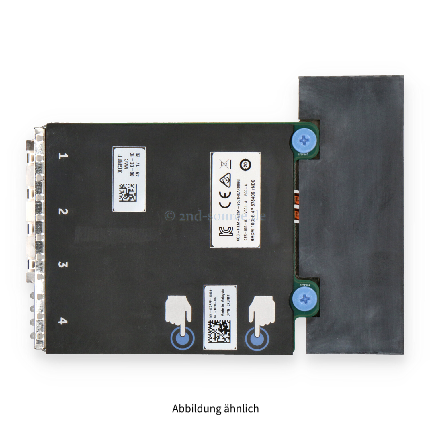 Dell Broadcom 57840S 4x10GBase SFP+ Network Daughter Card XGRFF 0XGRFF Dell Broadcom 57840S 4x10GBase SFP+ Network Daughter Card XGRFF 0XGRFF