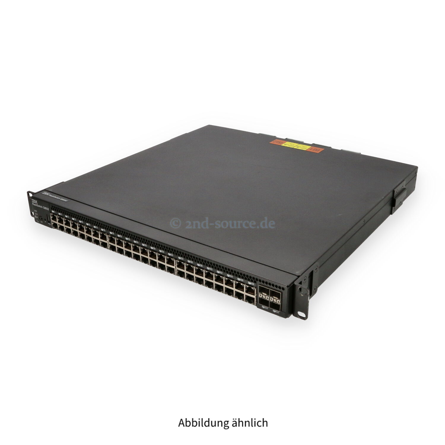 IBM RackSwitch G8052 48x 1GbE 4x SFP+ 10GbE 2x 450W F-to-R Switch 49Y7922