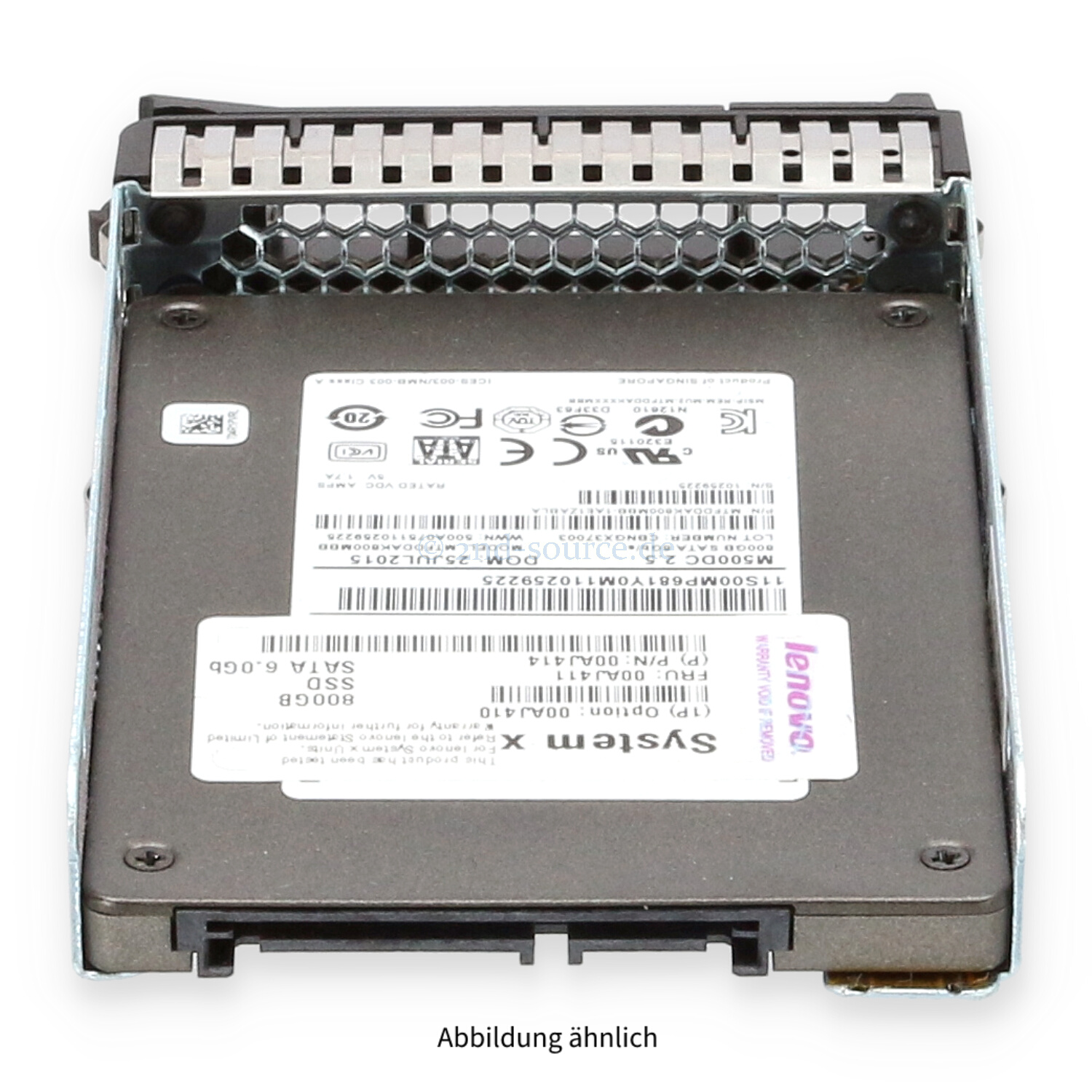 Lenovo 800GB SATA 6G SFF Mixed Use HotPlug SSD 00AJ410 00AJ411 00AJ414